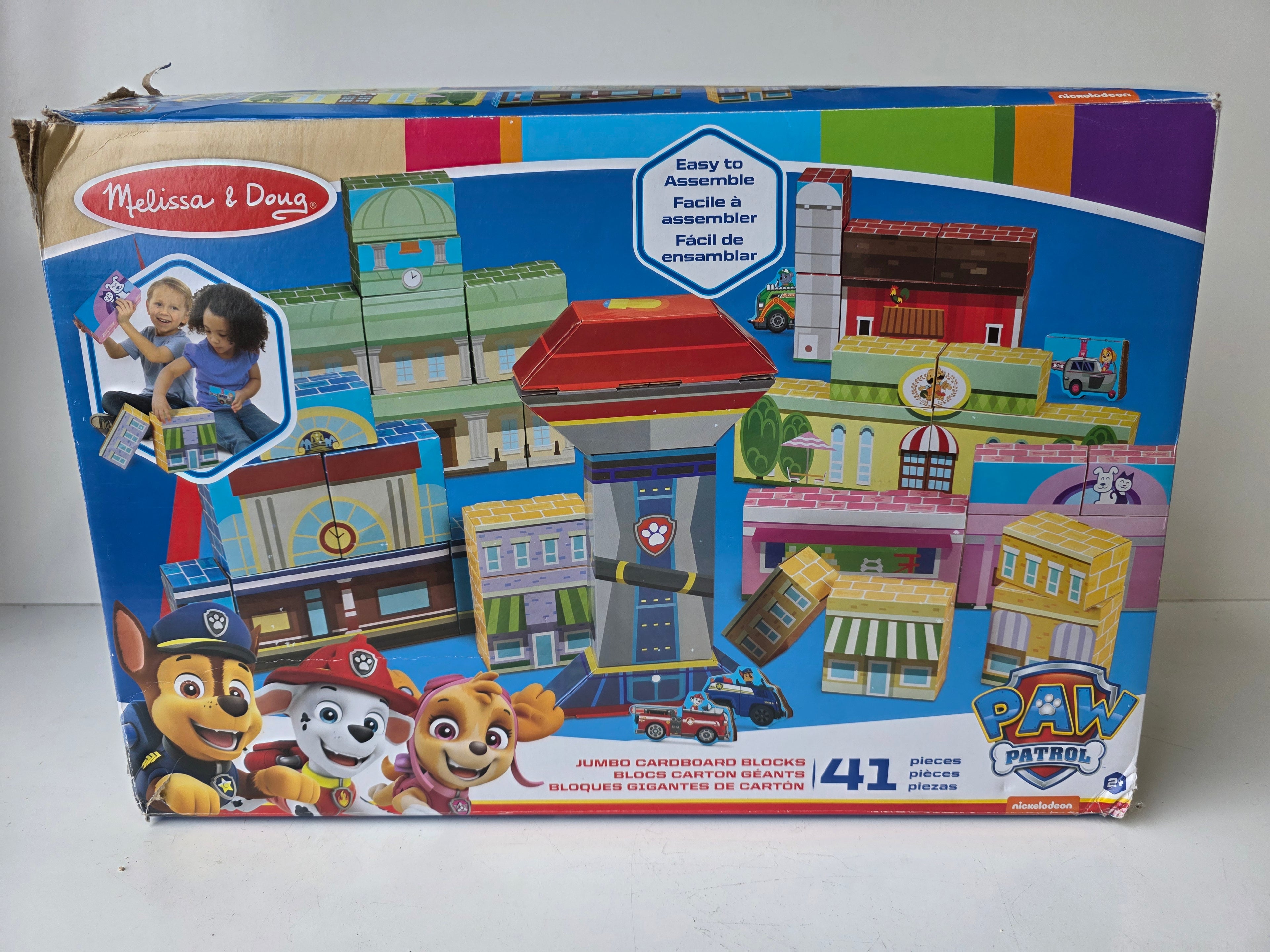 Melissa & Doug PAW Patrol Jumbo Cardboard Building Blocks 41-Piece Construction Playset