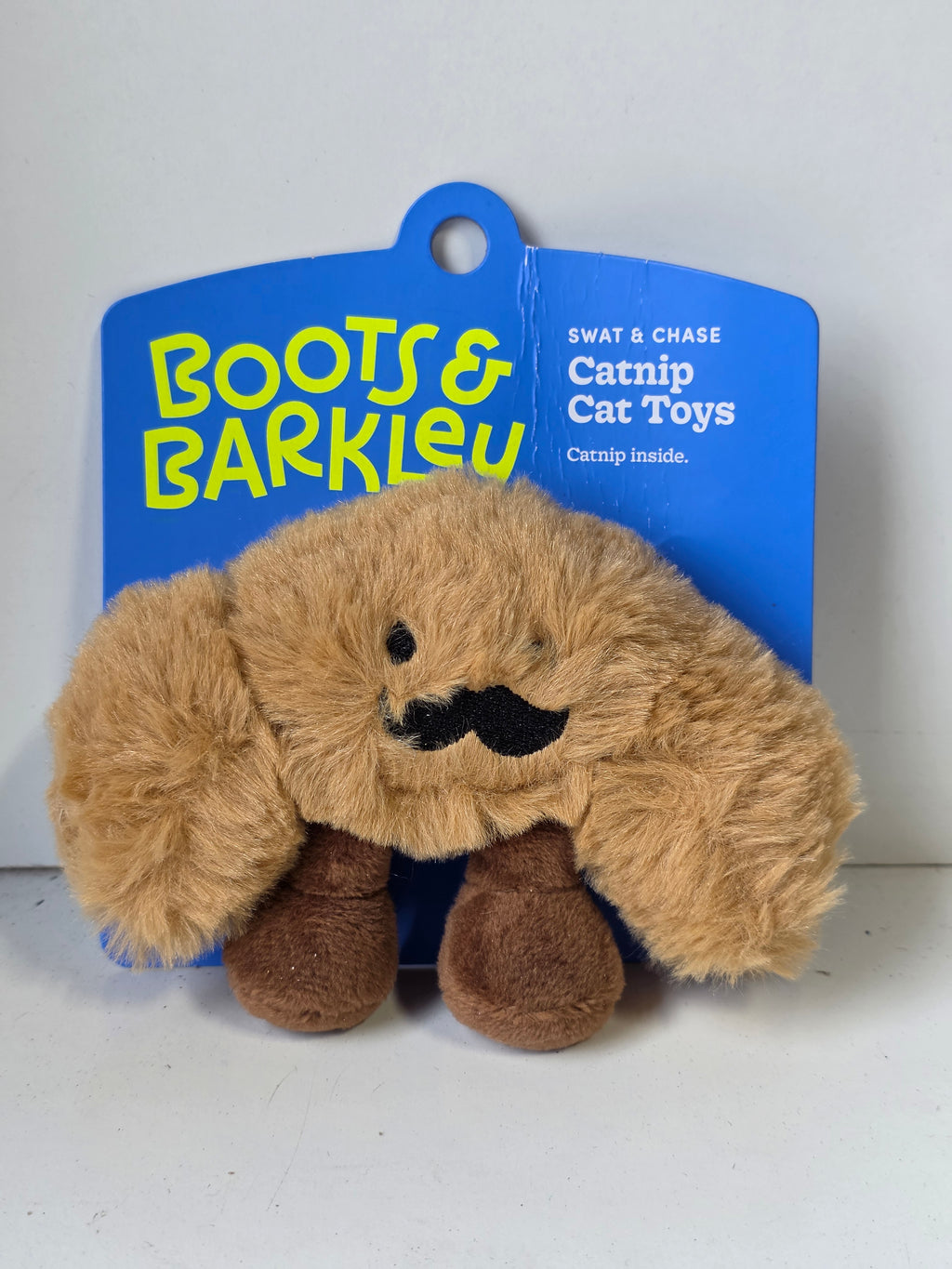 Boots & Barkley Swat & Chase Catnip Cat Toy Plush Mustache Character Collectible