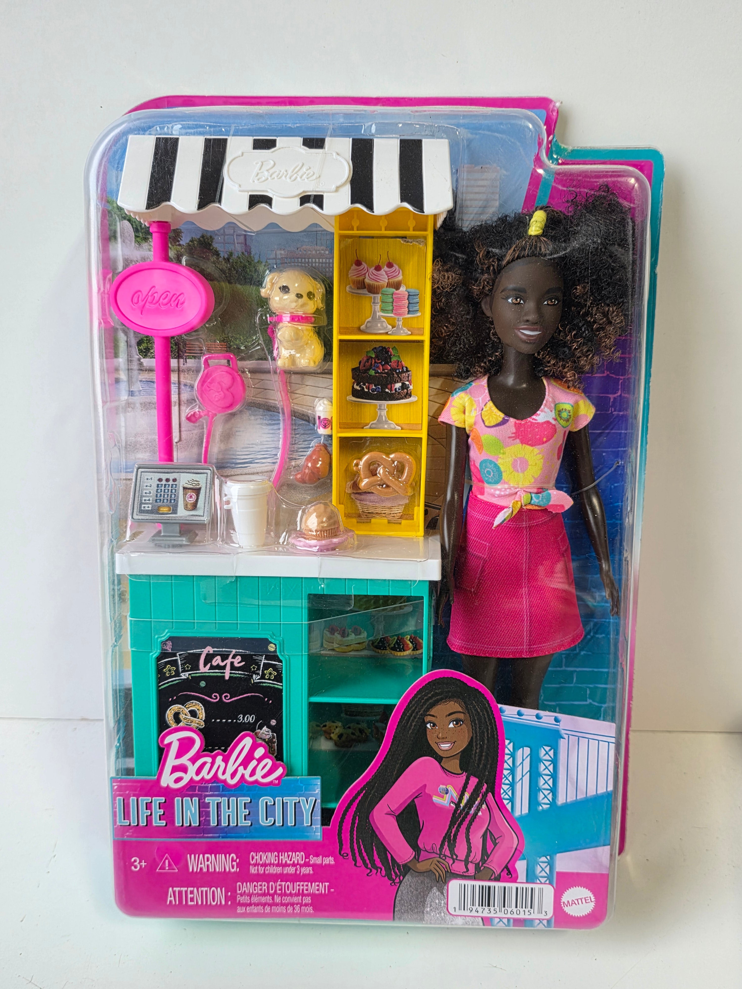 Barbie Life In The City Bakery Playset Doll With Cafe Counter And Accessories Collectible