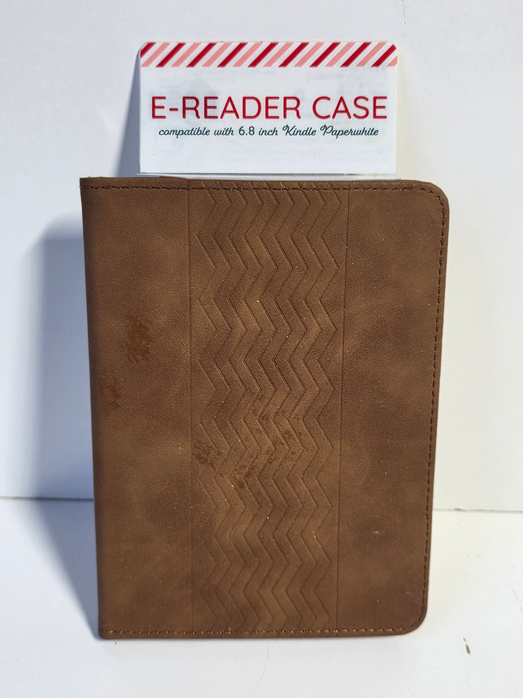 Vivitar E Reader Case Brown Faux Leather 6 Eight Inch Kindle Paperwhite Sleeve