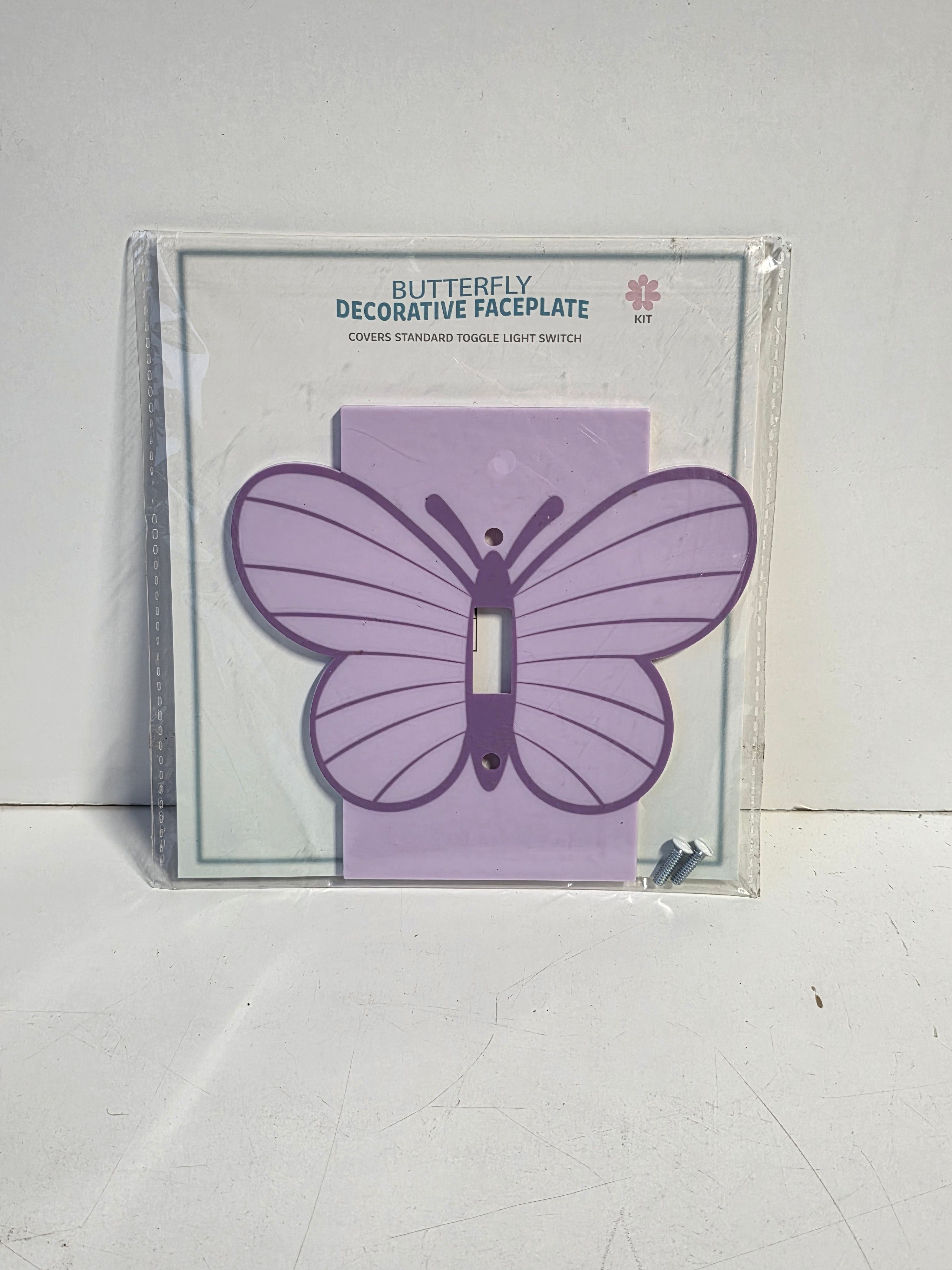 Butterfly Decorative Faceplate Purple Toggle Light Switch Cover Novelty Wall Plate