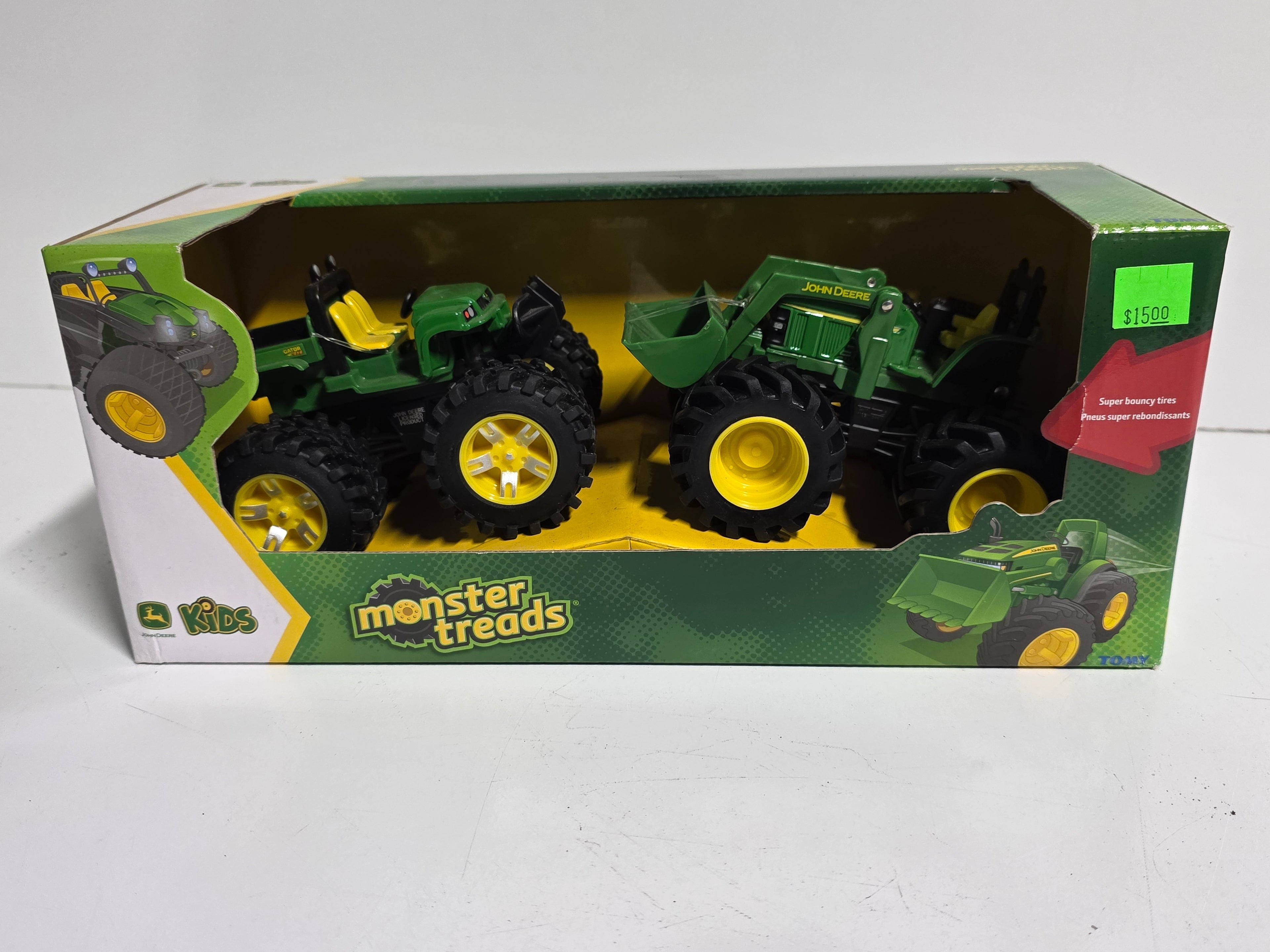 Tomy John Deere Monster Treads Kids Vehicle 2 Pack Collectible Toy Set LP75972