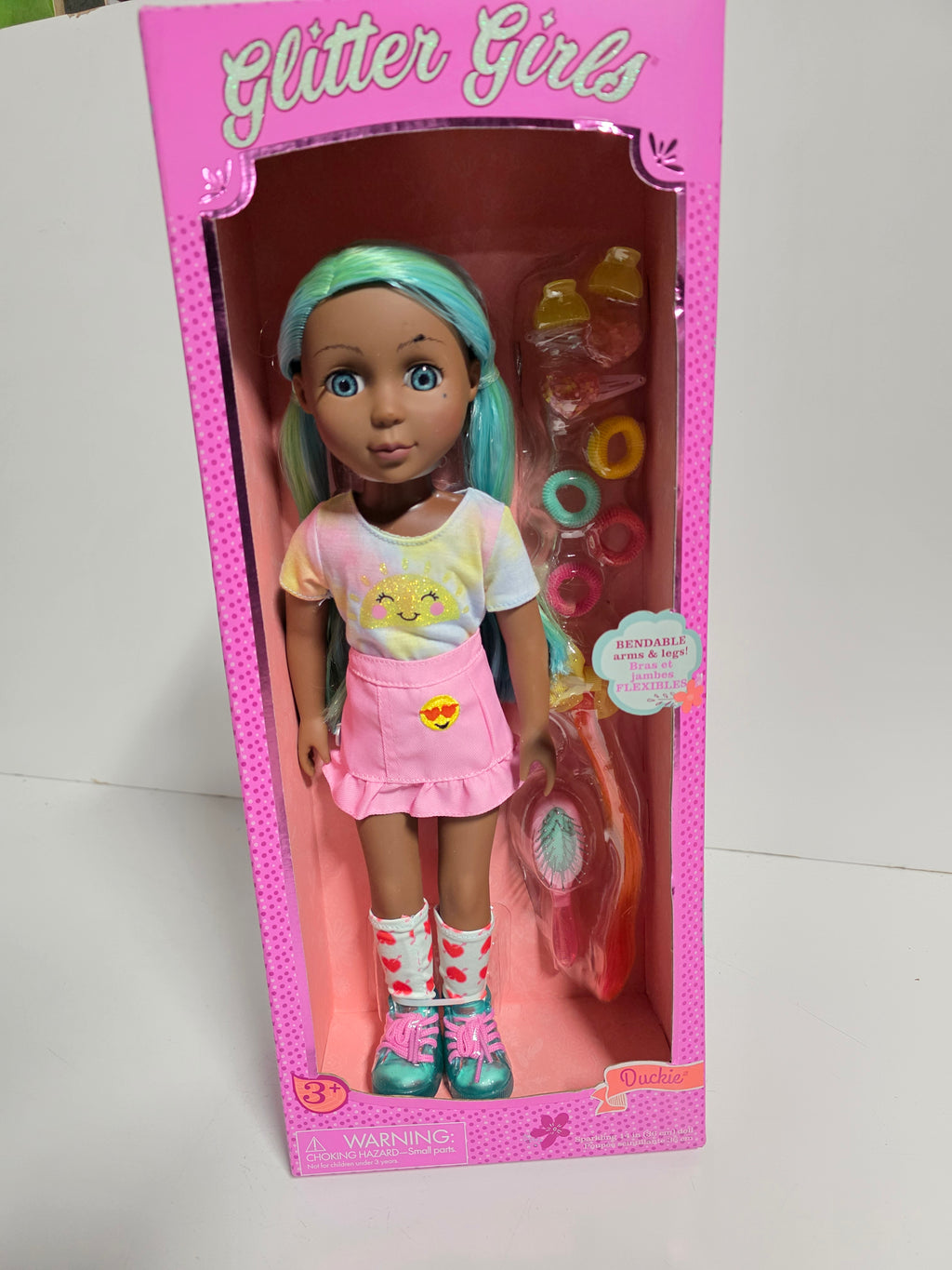 Glitter Girls Duckie Bendable Fashion Doll with Accessories Collectible Set