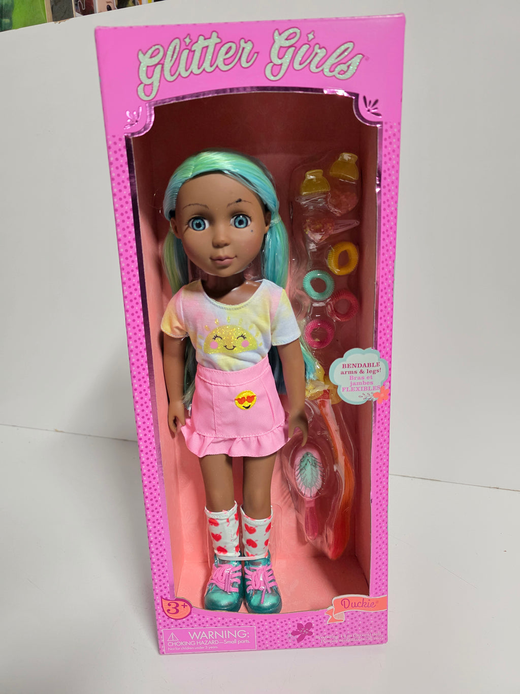 Glitter Girls Duckie Bendable Fashion Doll with Accessories Collectible Set