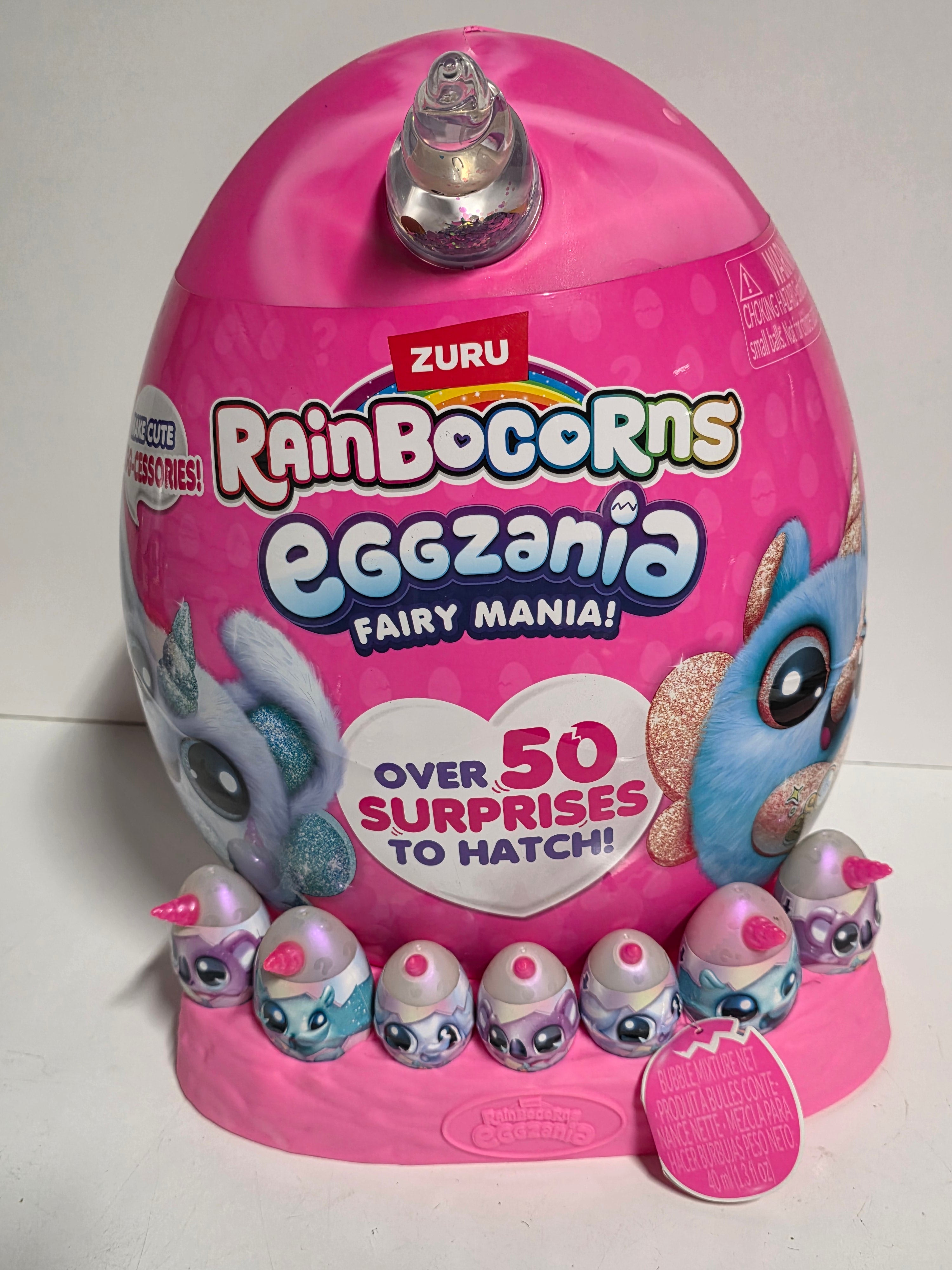 Zuru Rainbocorns Eggzania Fairy Mania Surprise Egg with 50+ Accessories Set