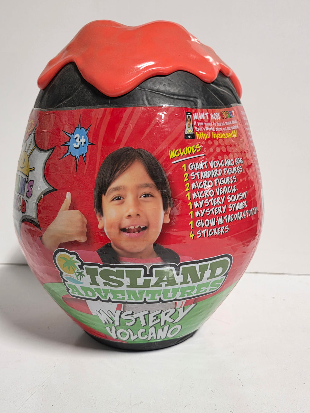 Ryan’s World Island Adventures Mystery Volcano Egg with Figures & Surprises