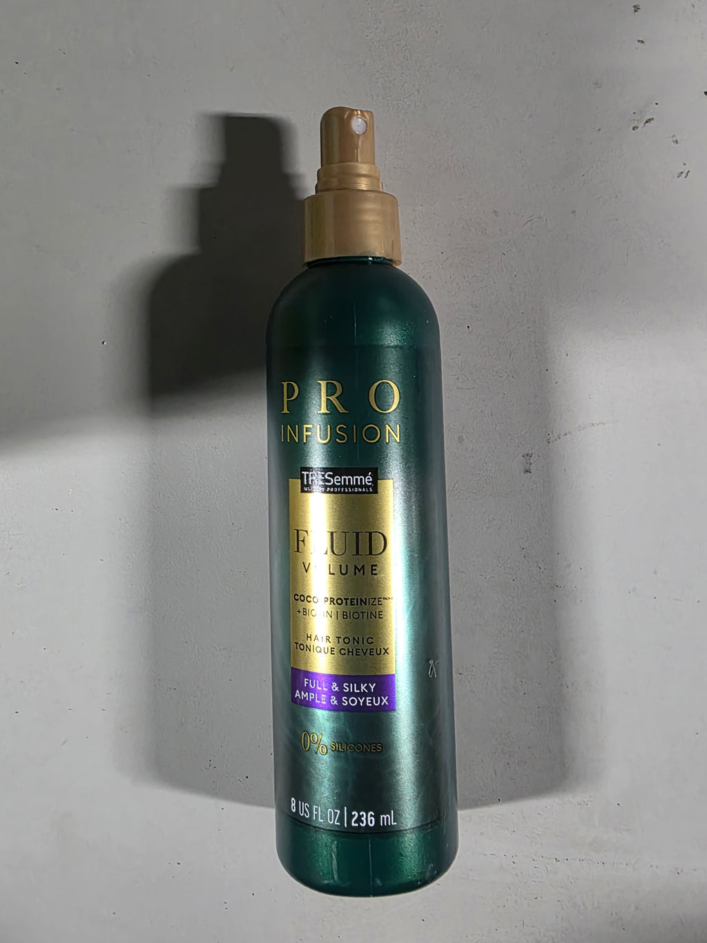 TREsemme Pro Infusion Fluid Volume Hair Tonic Coco Proteinize Spray Bottle