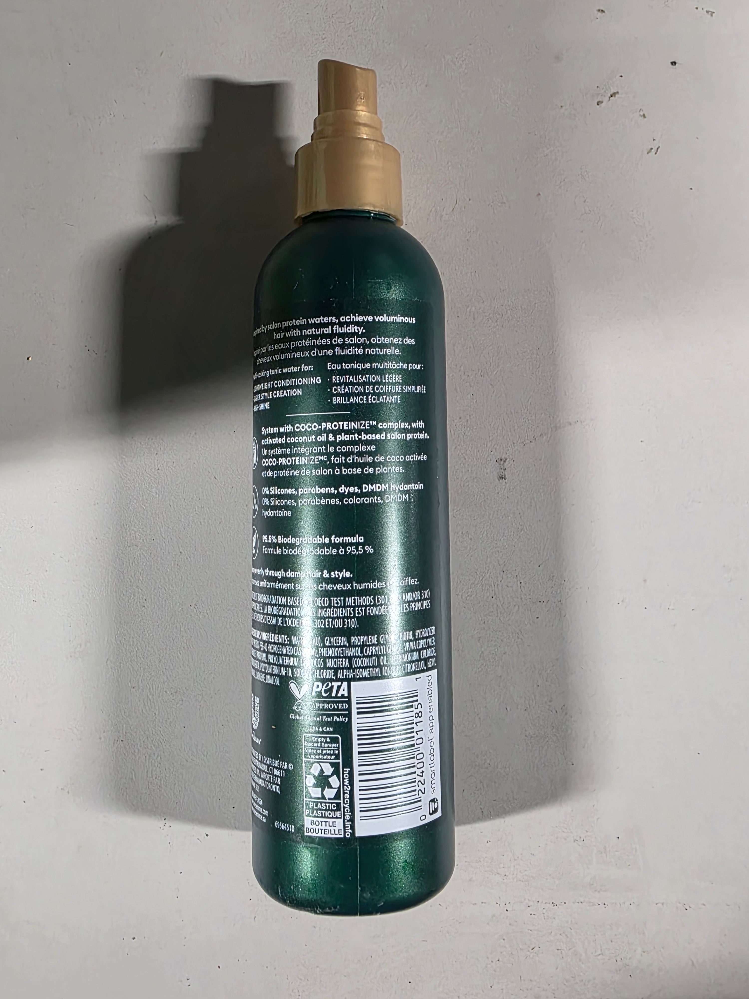 TREsemme Pro Infusion Fluid Volume Hair Tonic Coco Proteinize Spray Bottle