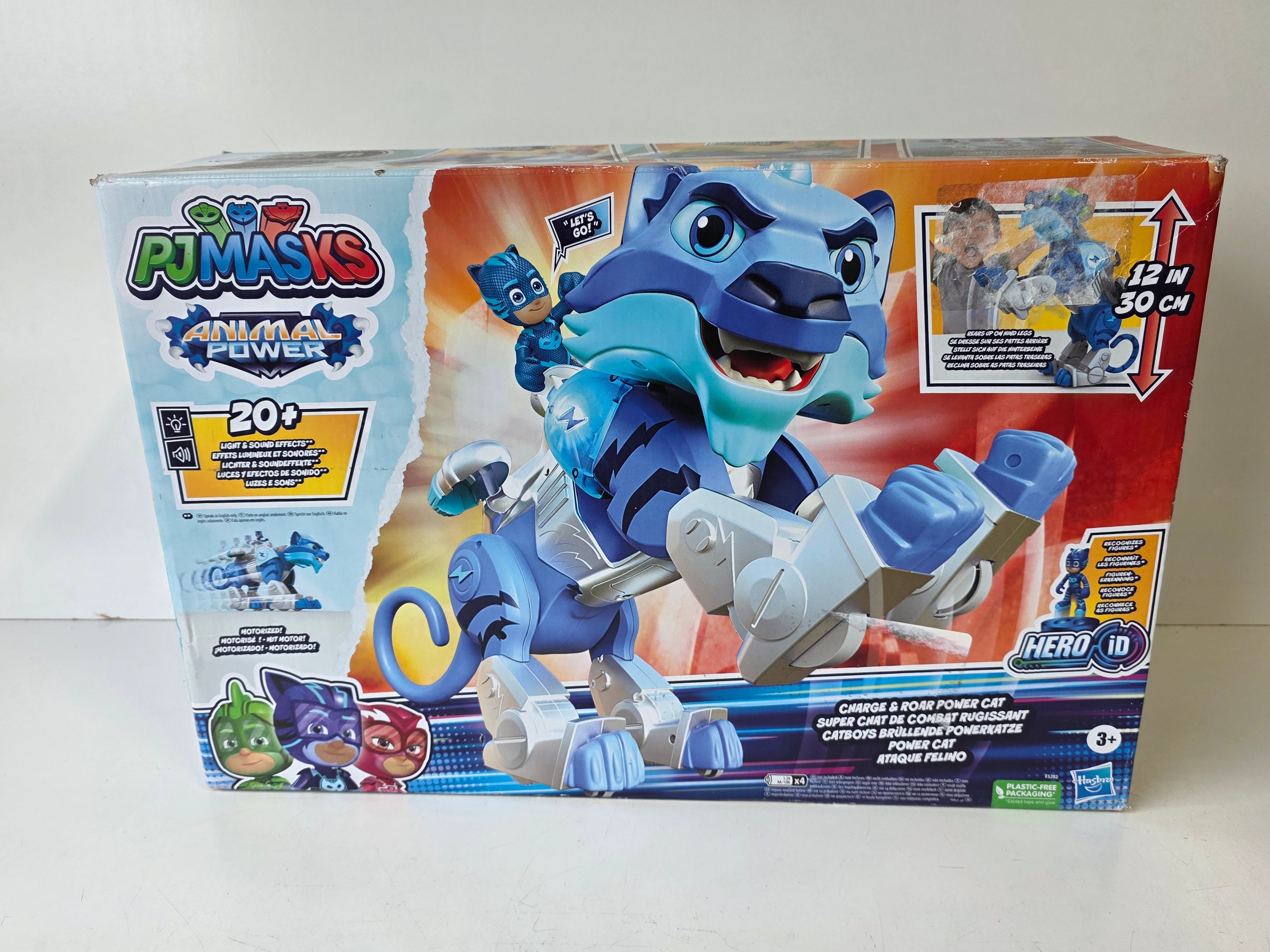 PJ Masks Animal Power Charge and Roar Power Cat Hero ID Electronic Figure Toy Set