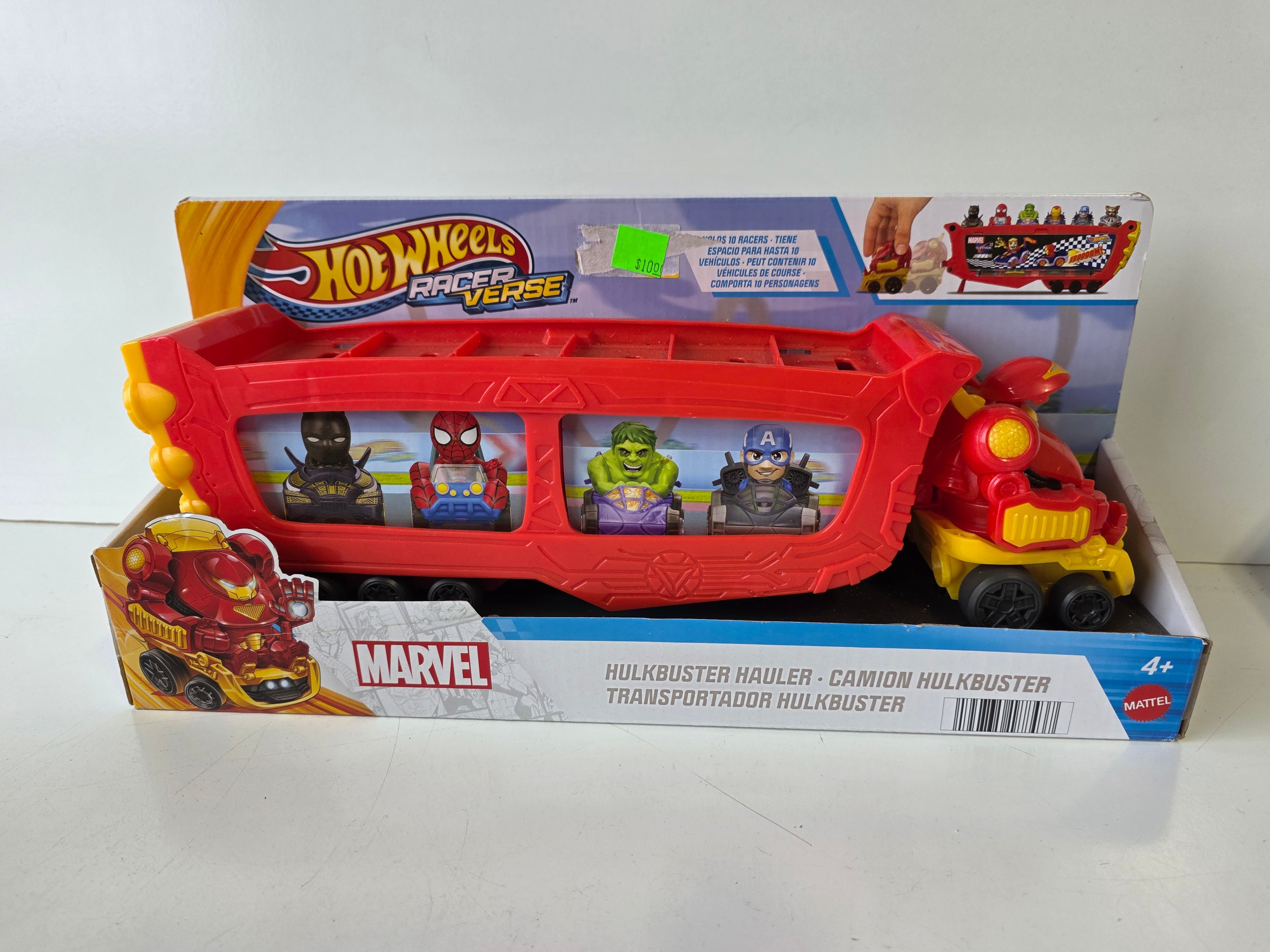 Hot Wheels Marvel RacerVerse Hulkbuster Hauler Collectible Vehicle Transport Truck