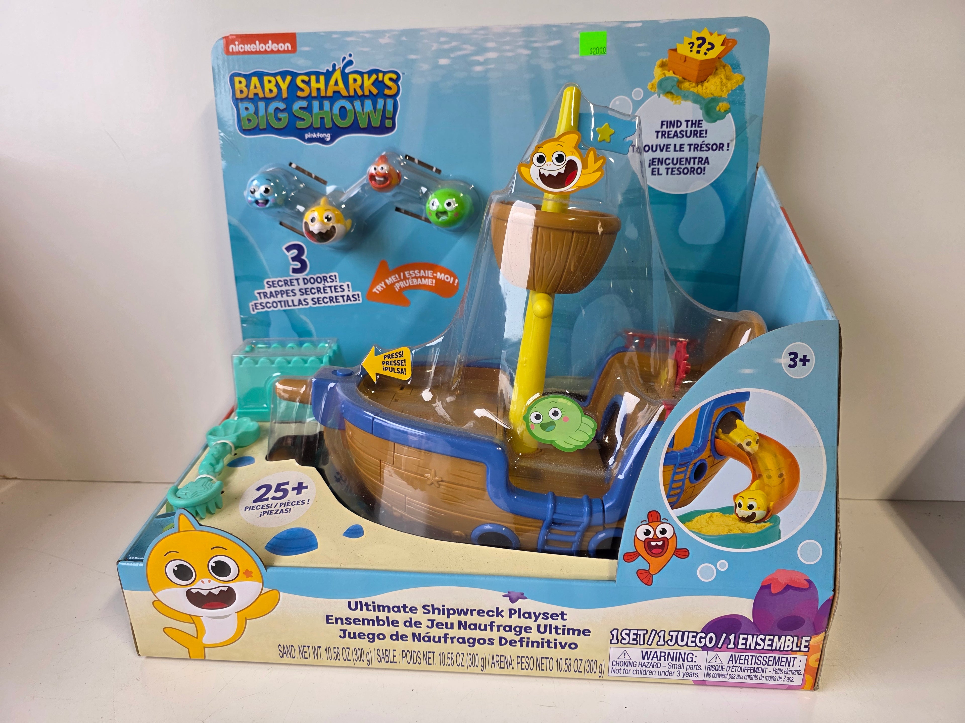 Baby Sharks Big Show Ultimate Shipwreck Playset 25 Piece Treasure Toy Set