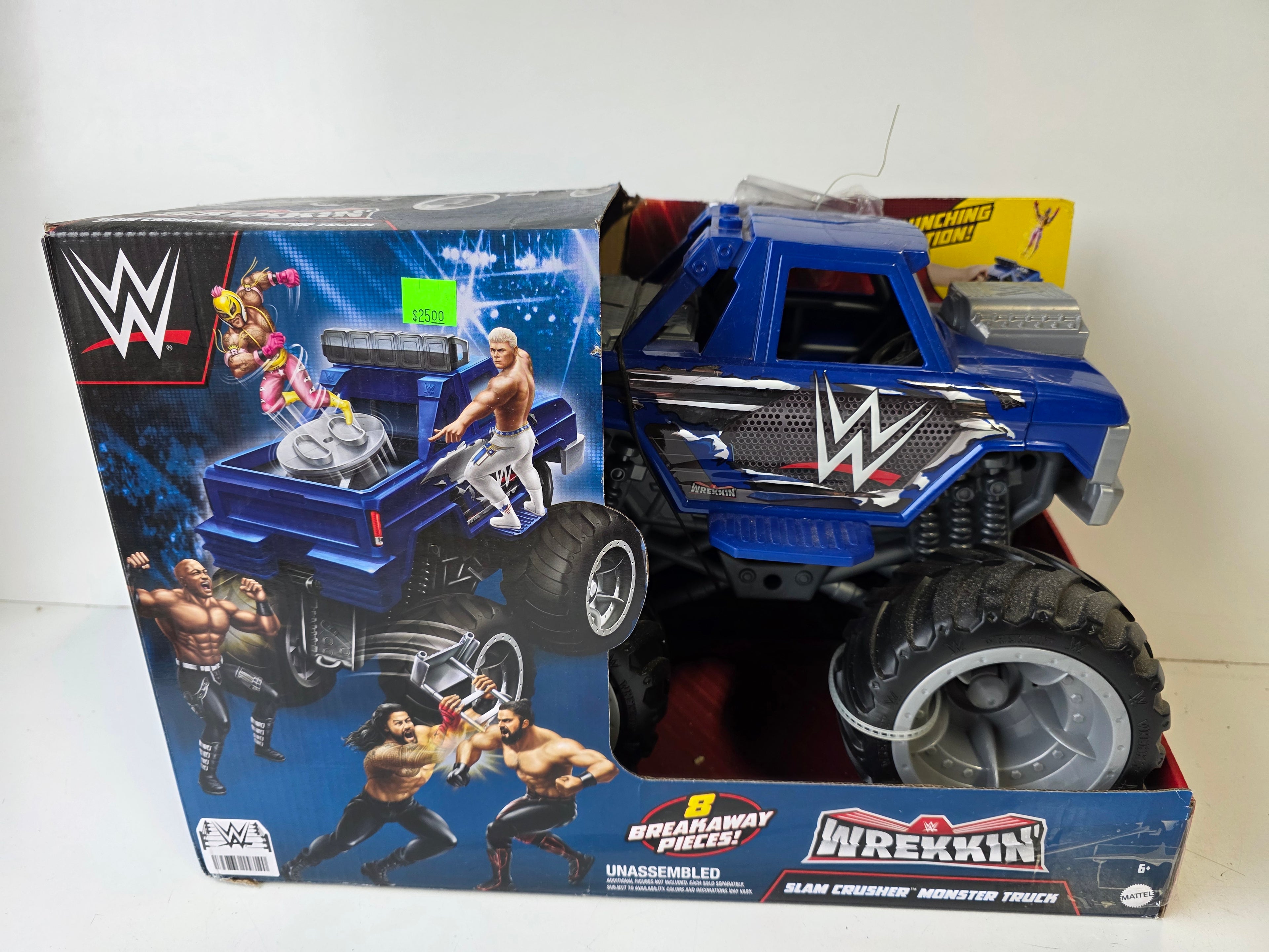 WWE Wrekkin Slam Crusher Monster Truck Breakaway Action Collectible Playset