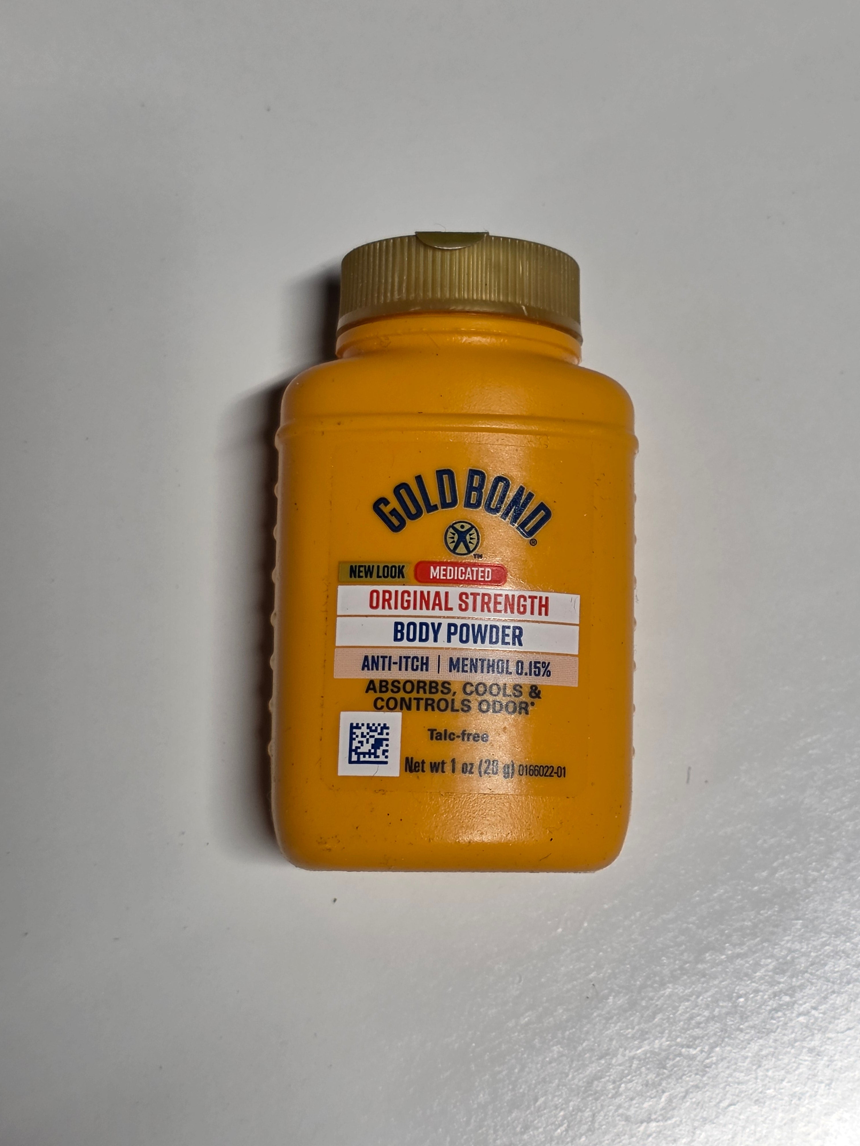 Gold Bond Original Strength Medicated Body Powder Travel Size Anti Itch Bottle