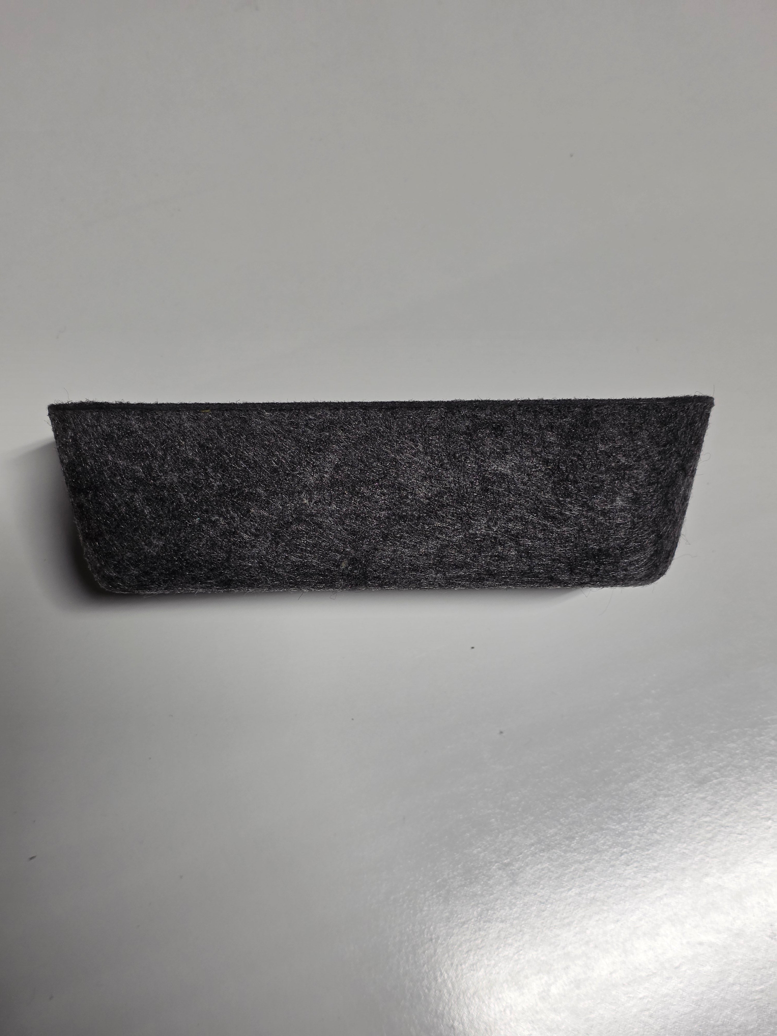 Small Gray Felt Bin Rectangular Storage Tray Organizer Home Office Drawer Insert