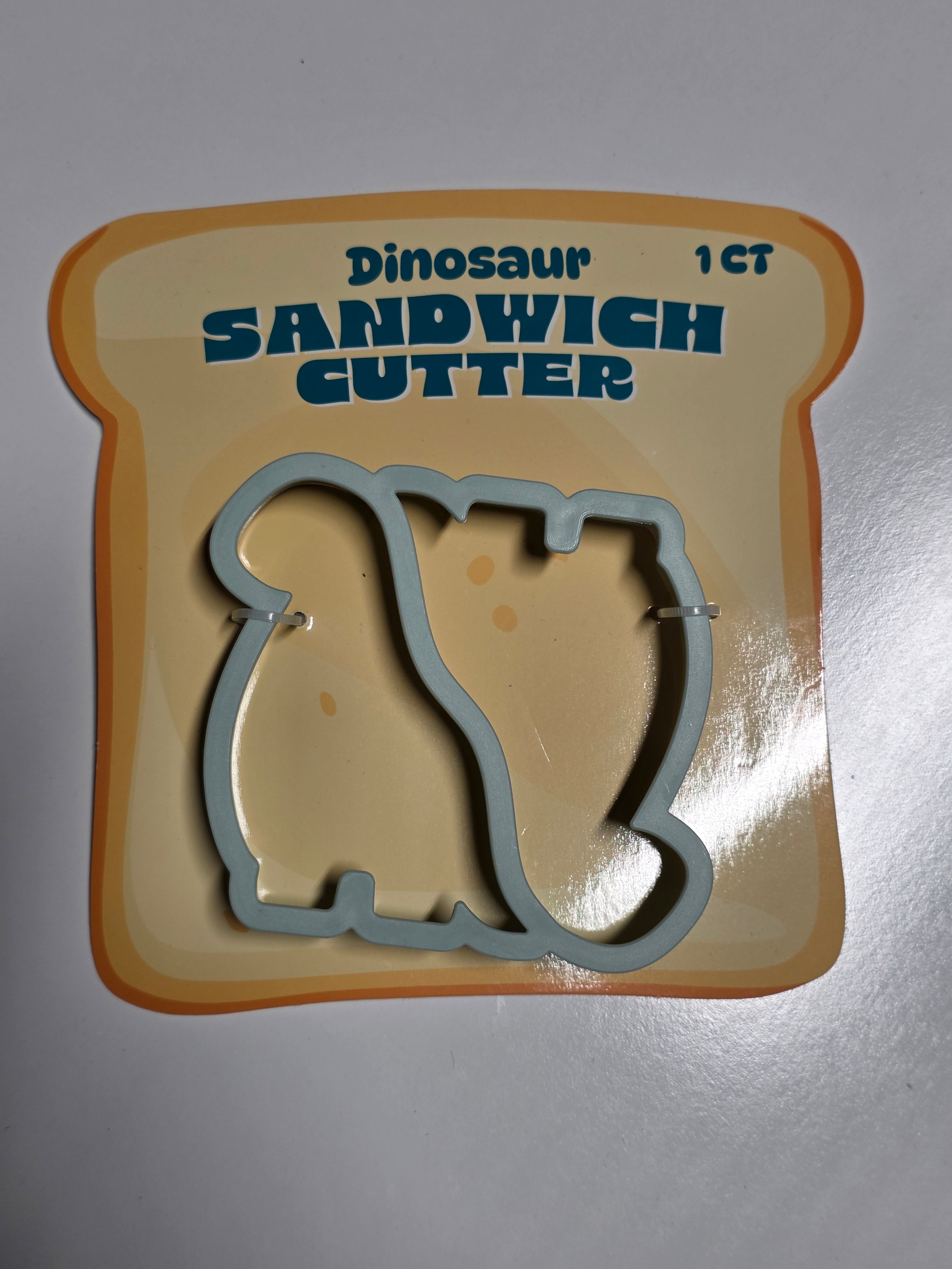 Dinosaur Sandwich Cutter Plastic Lunch Shape Tool Fun Kids Snack Maker