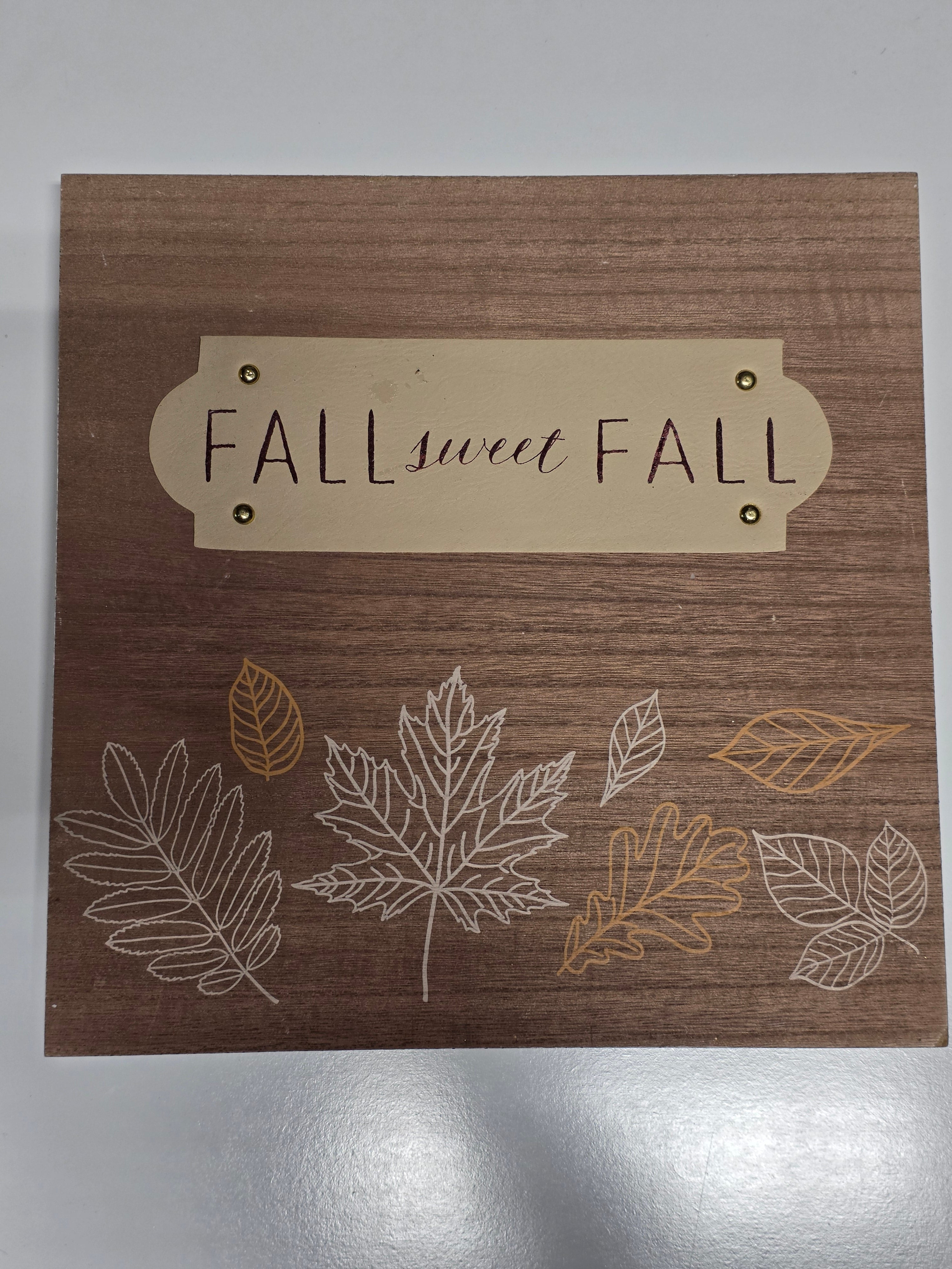 Fall Sweet Fall Wooden Wall Art Autumn Leaf Decor Seasonal Hanging Home Sign
