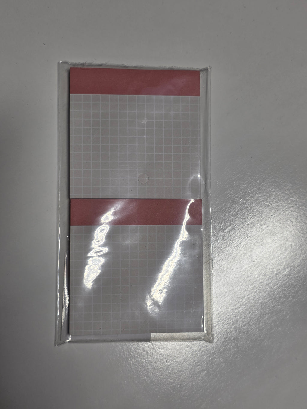 Pink Grid List Pad Set 2 Count 60-Sheet Each Notepads for Notes & Planning