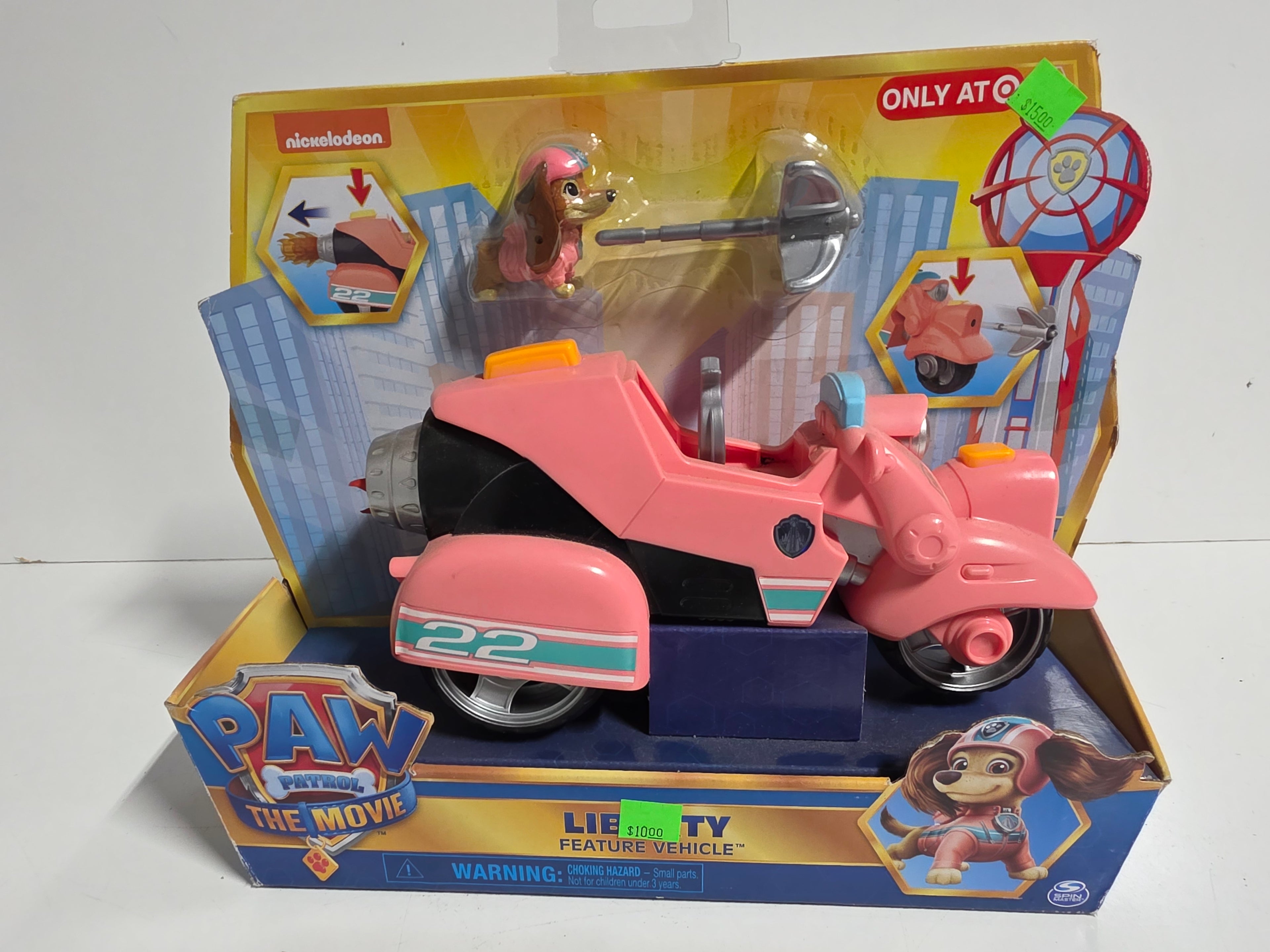 Paw Patrol The Movie Liberty Feature Vehicle Toy with Articulated Figure Set