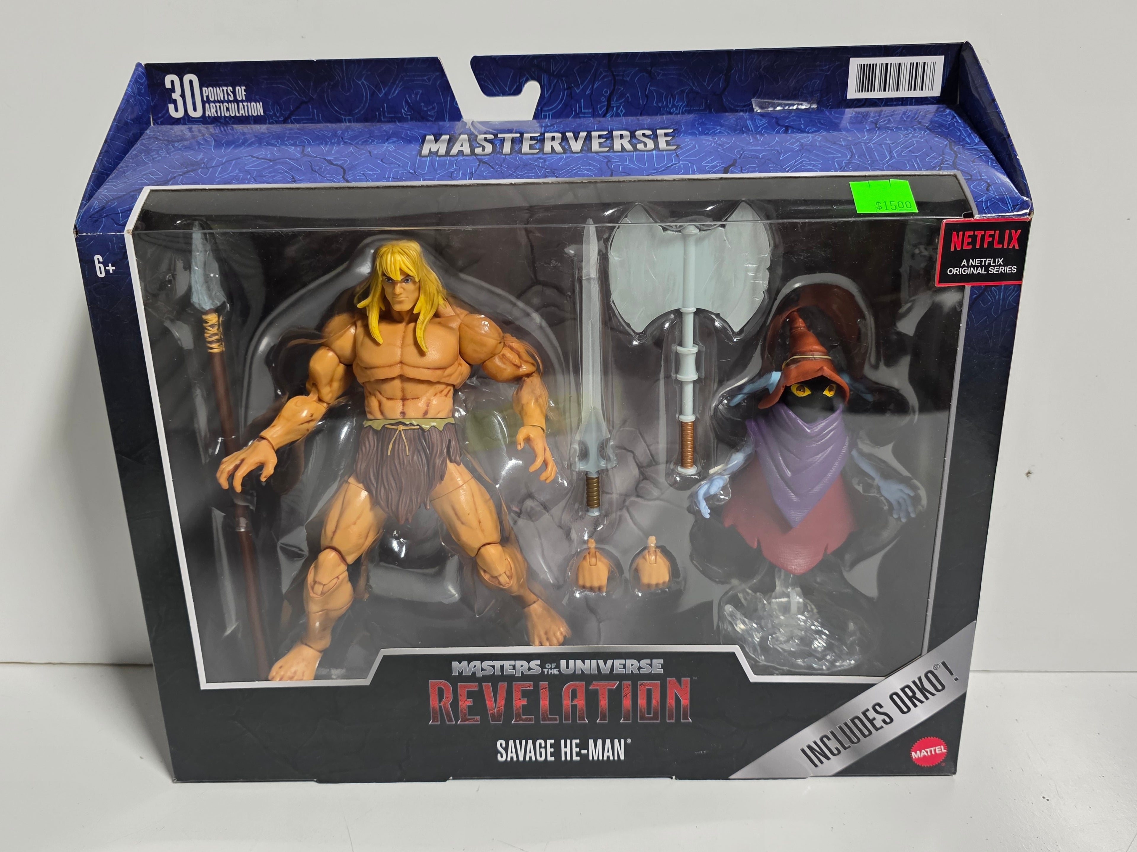 Masters of the Universe Revelation Savage He-Man & Orko Masterverse Articulated Figure Set