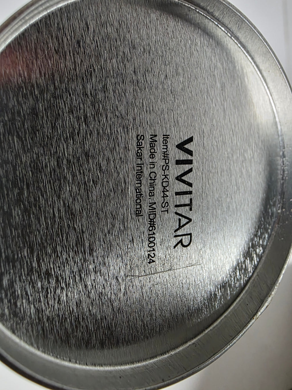 Vivitar Multicolor Speckled Metal Storage Tin Cylinder Container with Lid