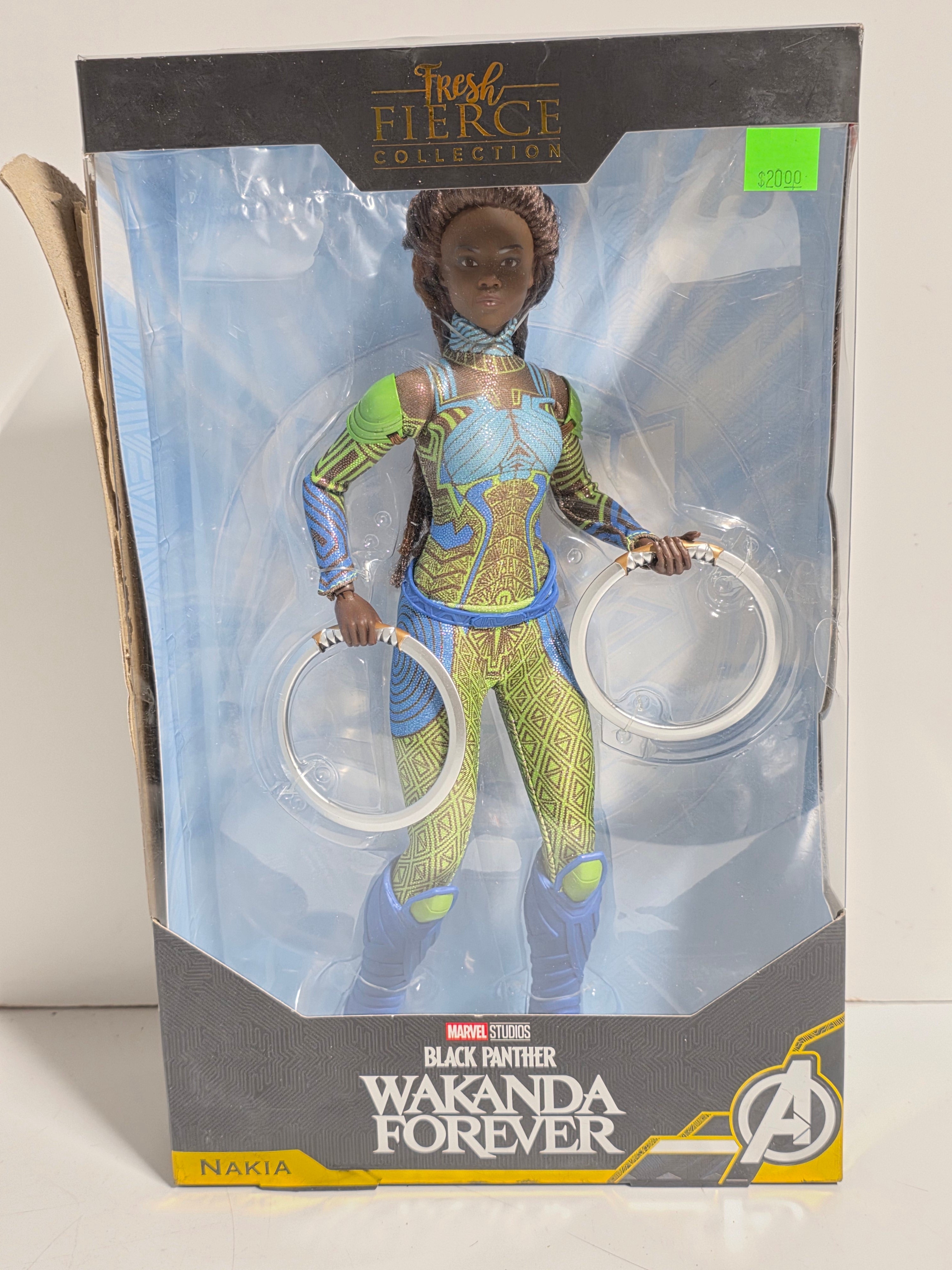 Marvel Black Panther Wakanda Forever Nakia Fresh Fierce Collection Articulated Doll Figure