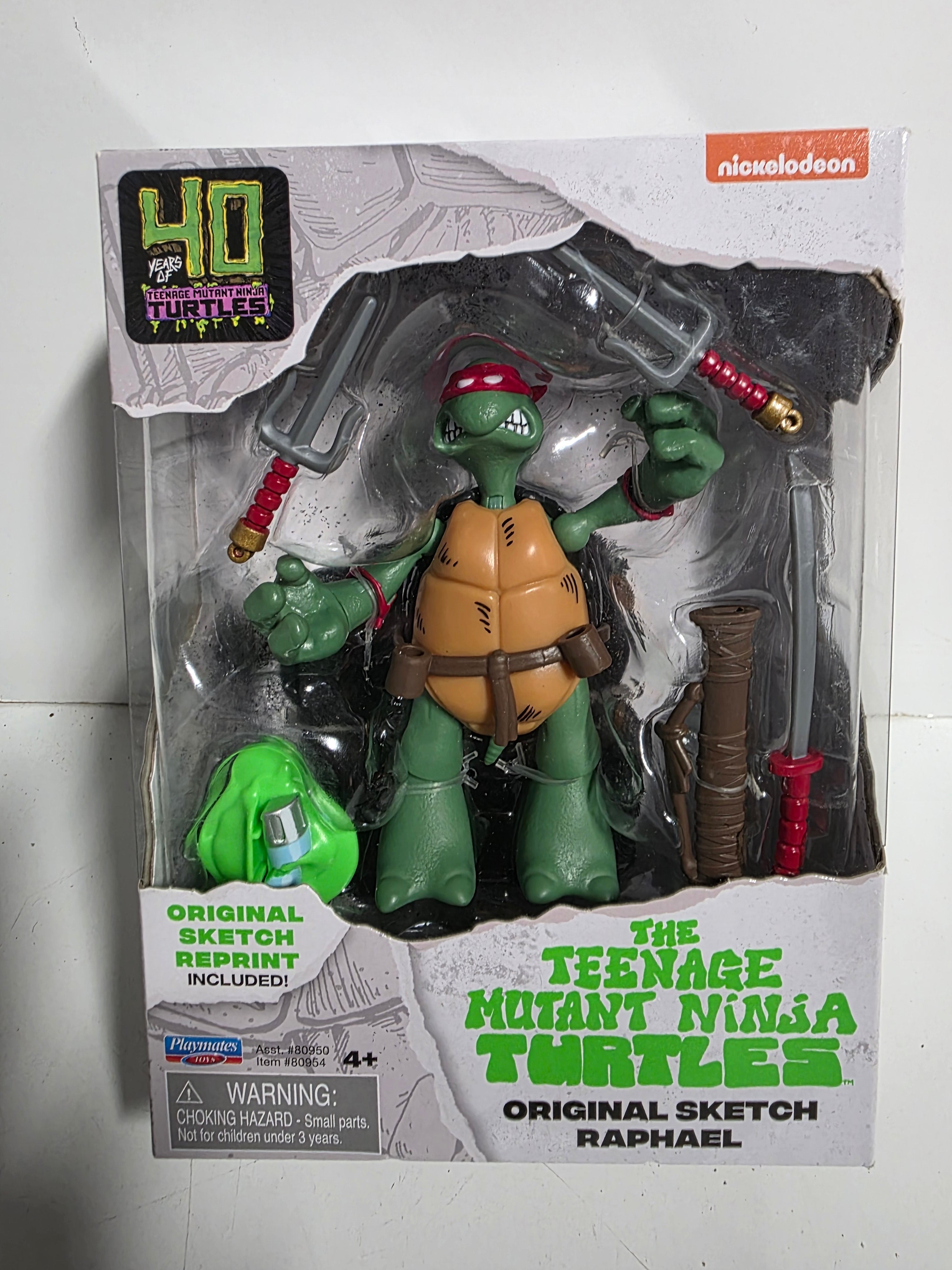 Teenage Mutant Ninja Turtles Original Sketch Raphael 40th Anniversary Figure