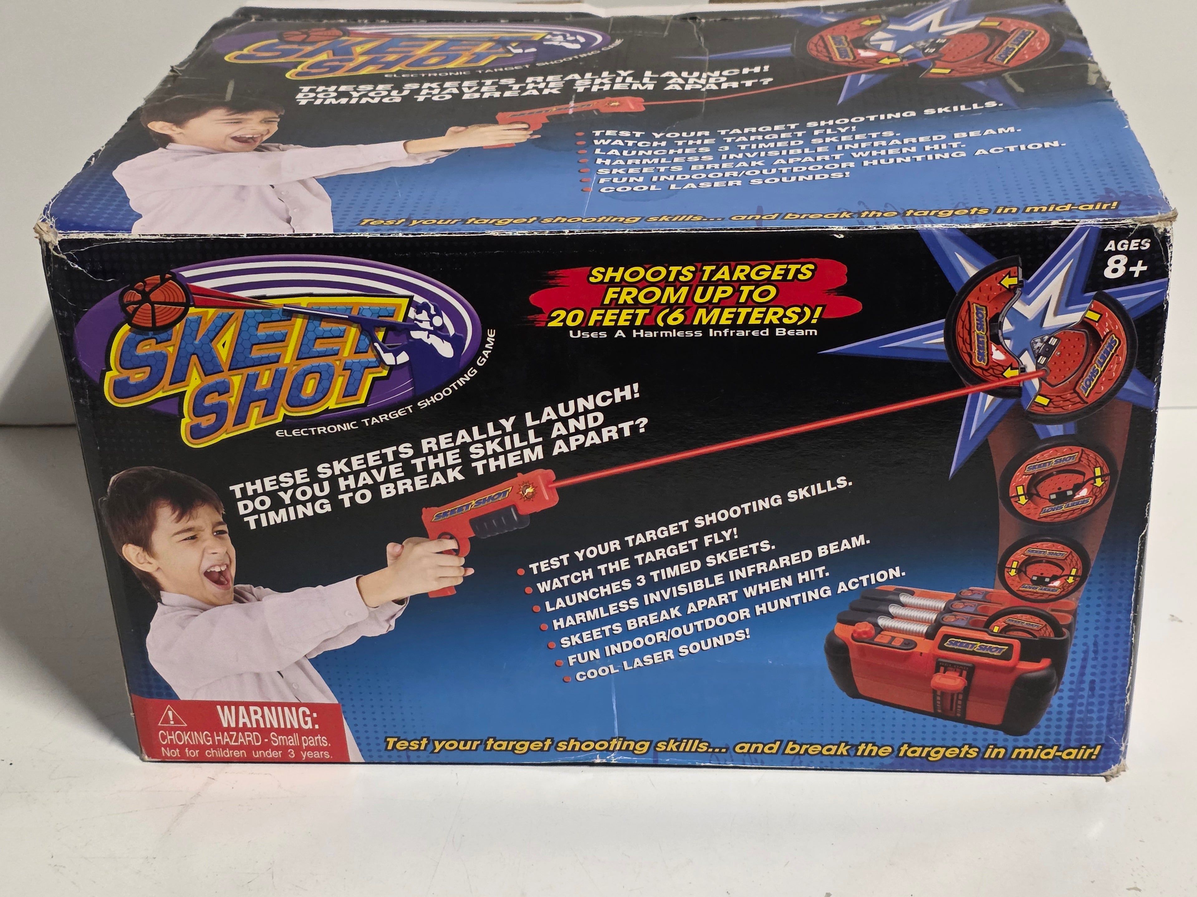 Skeet Shot Electronic Target Shooting Game Infrared Launcher Set Indoor Outdoor Play