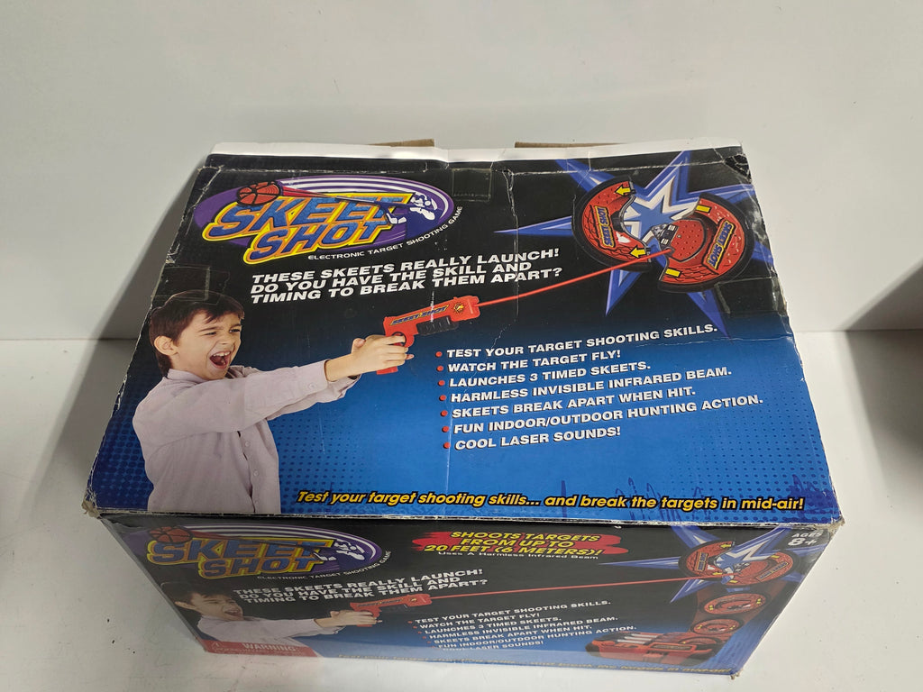 Skeet Shot Electronic Target Shooting Game Infrared Launcher Set Indoor Outdoor Play