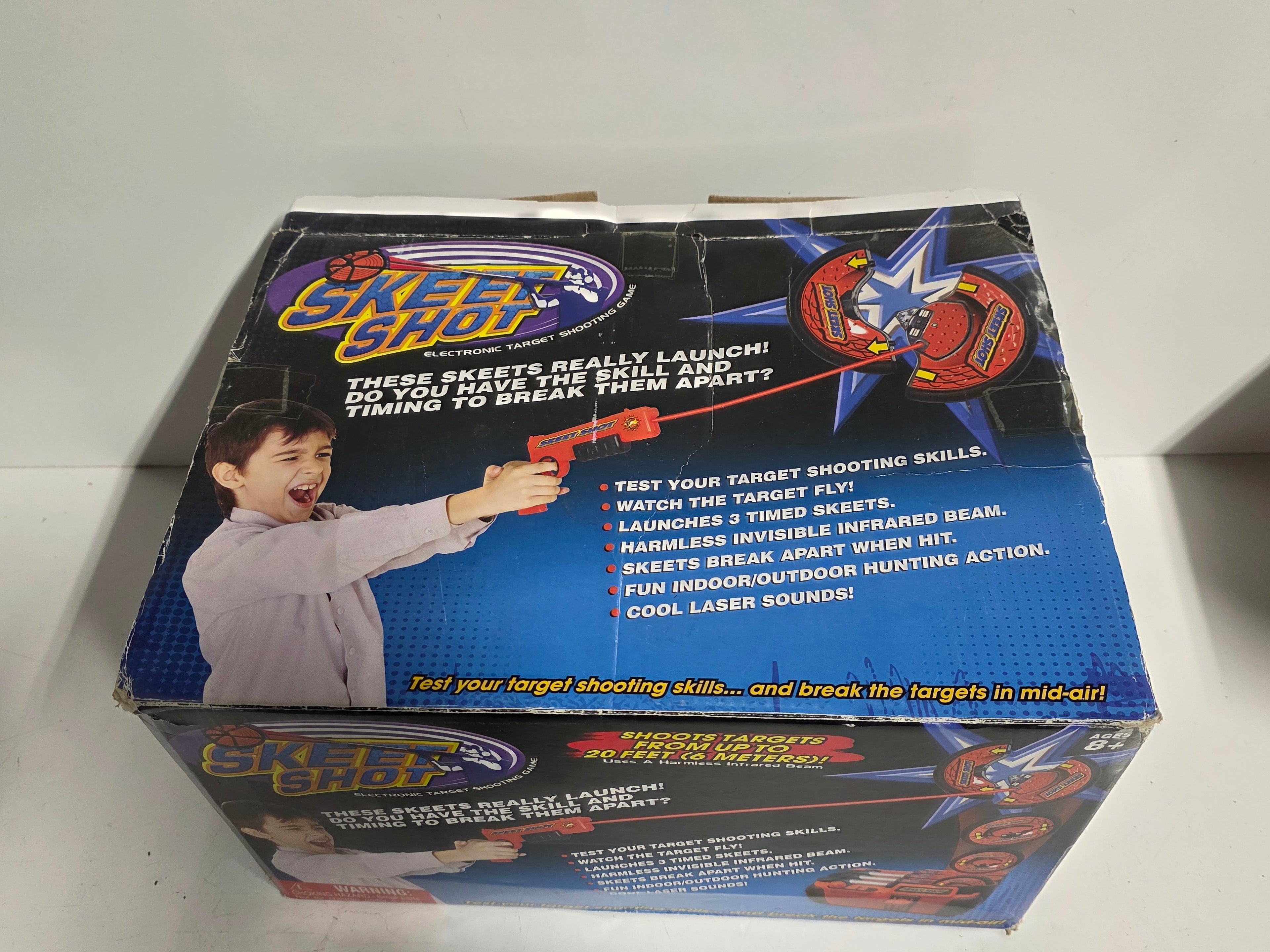 Skeet Shot Electronic Target Shooting Game Infrared Launcher Set Indoor Outdoor Play