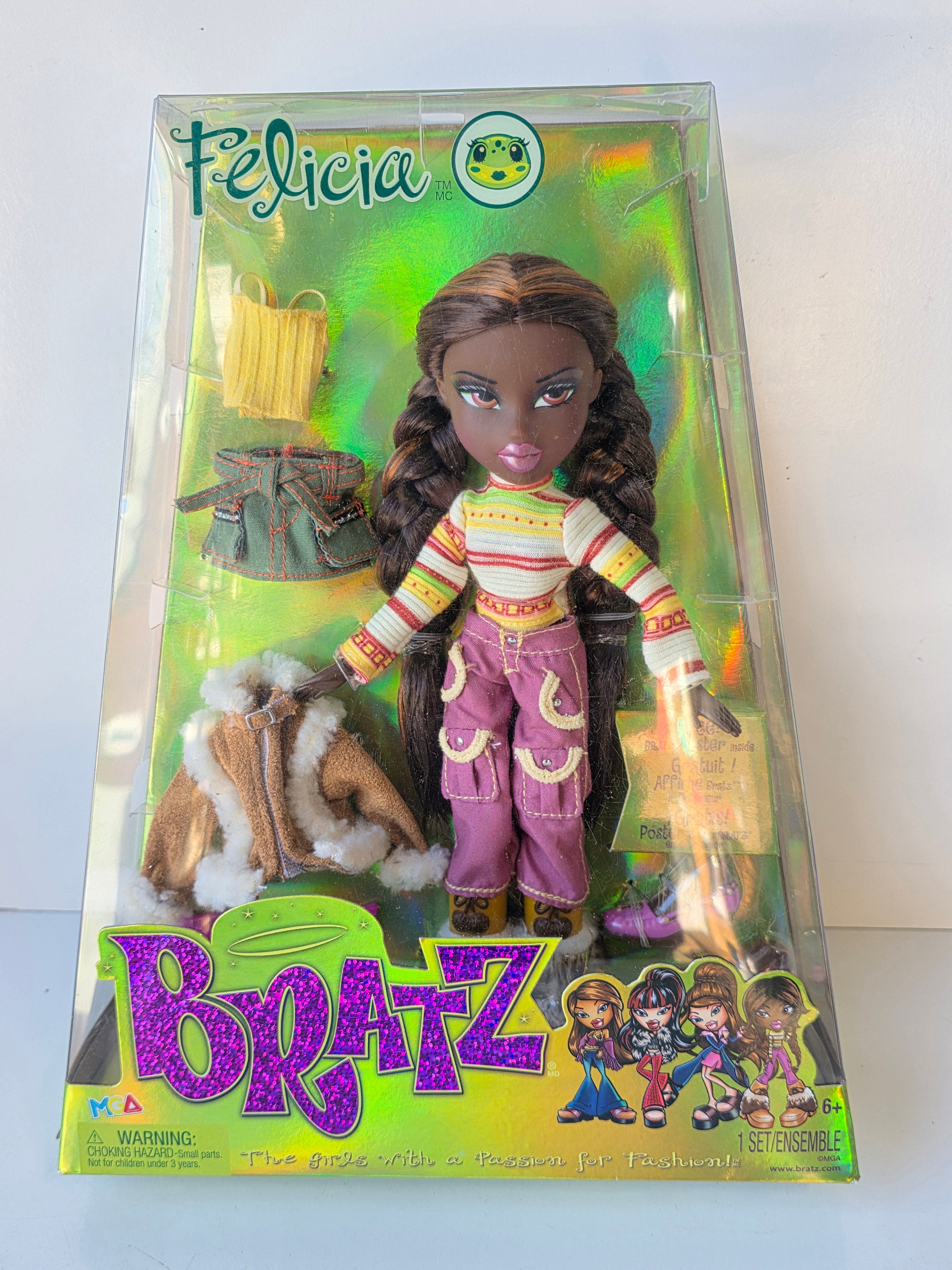 Bratz Felicia Collectible Fashion Doll Set With Outfits And Accessories By MGA