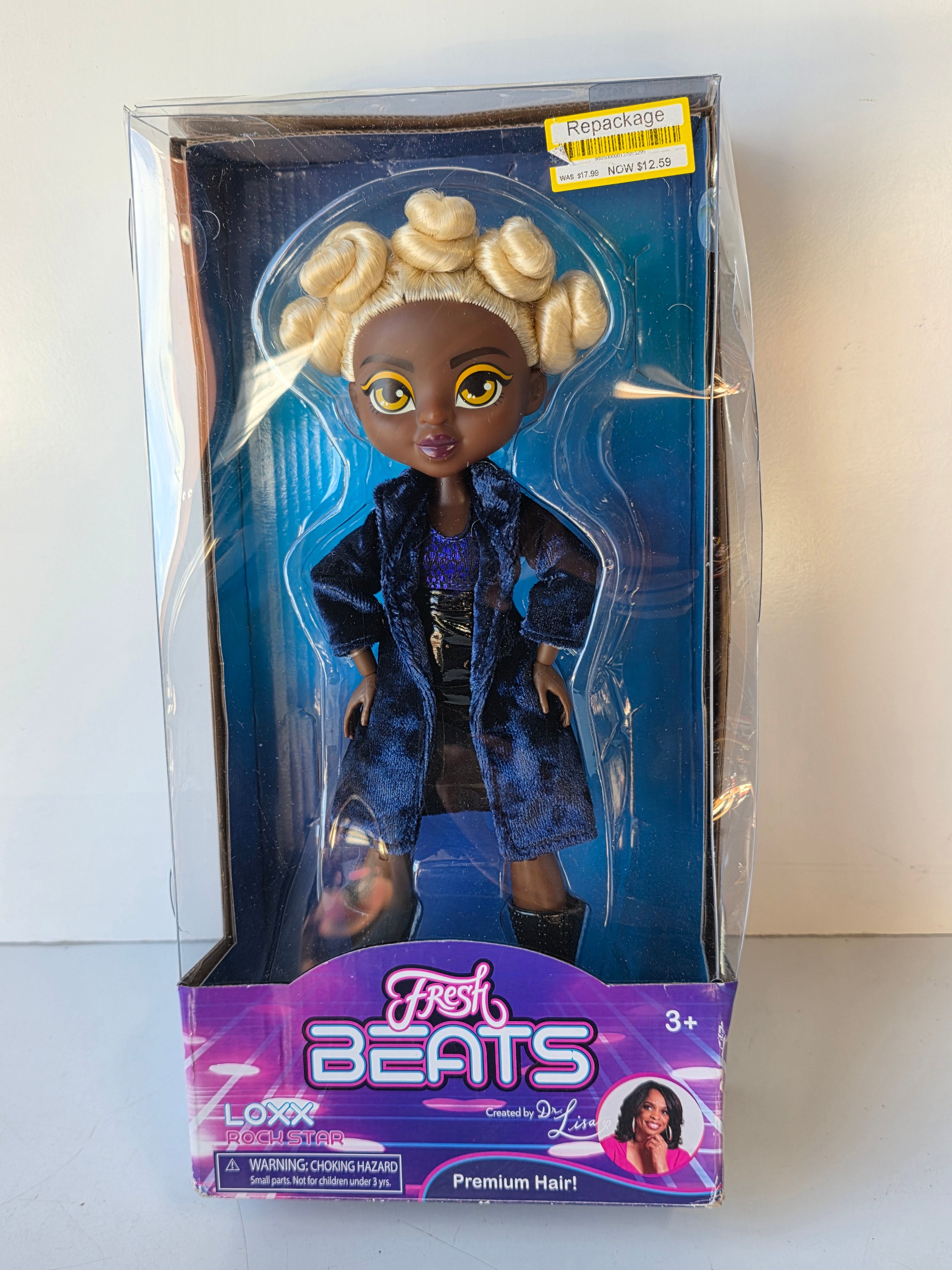 Fresh Beats Loxx Rock Star Collectible Fashion Doll Set With Premium Hair