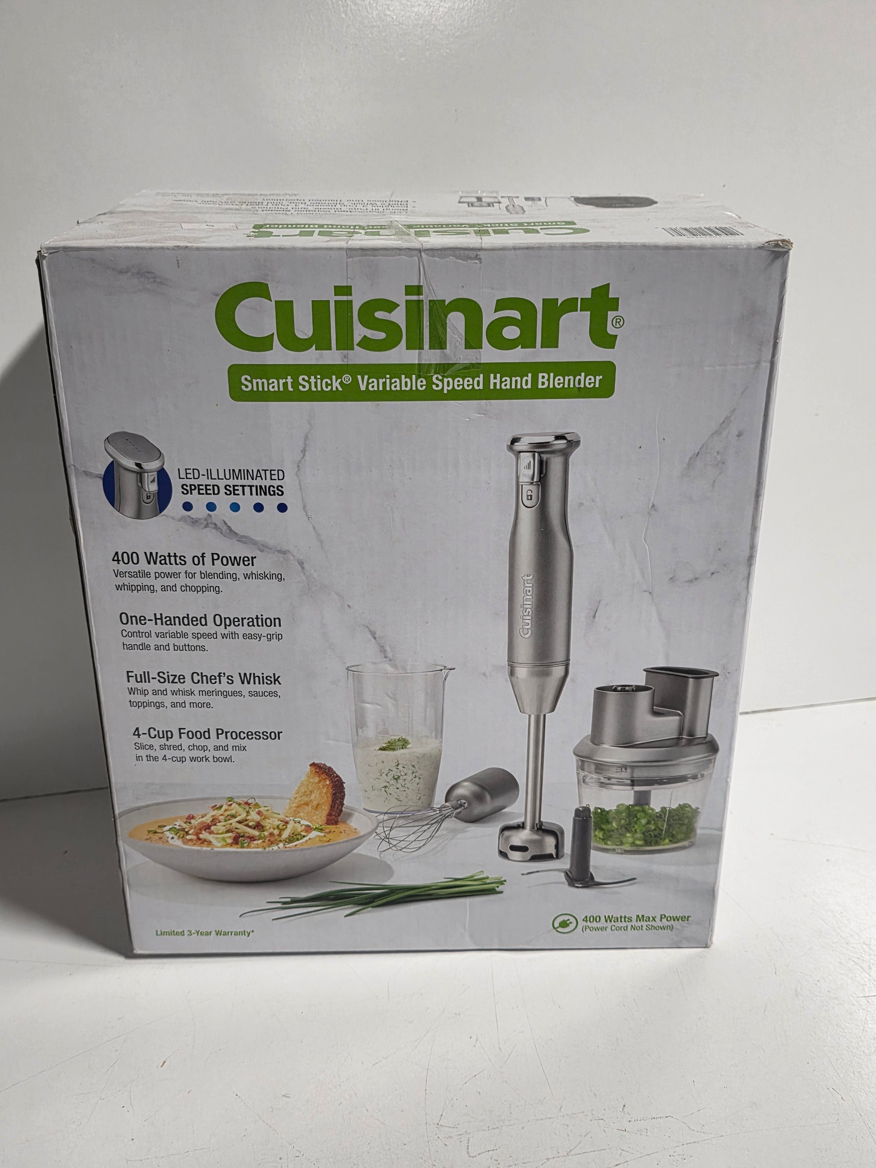 Cuisinart Smart Stick Variable Speed Hand Blender With Food Processor And Whisk Set