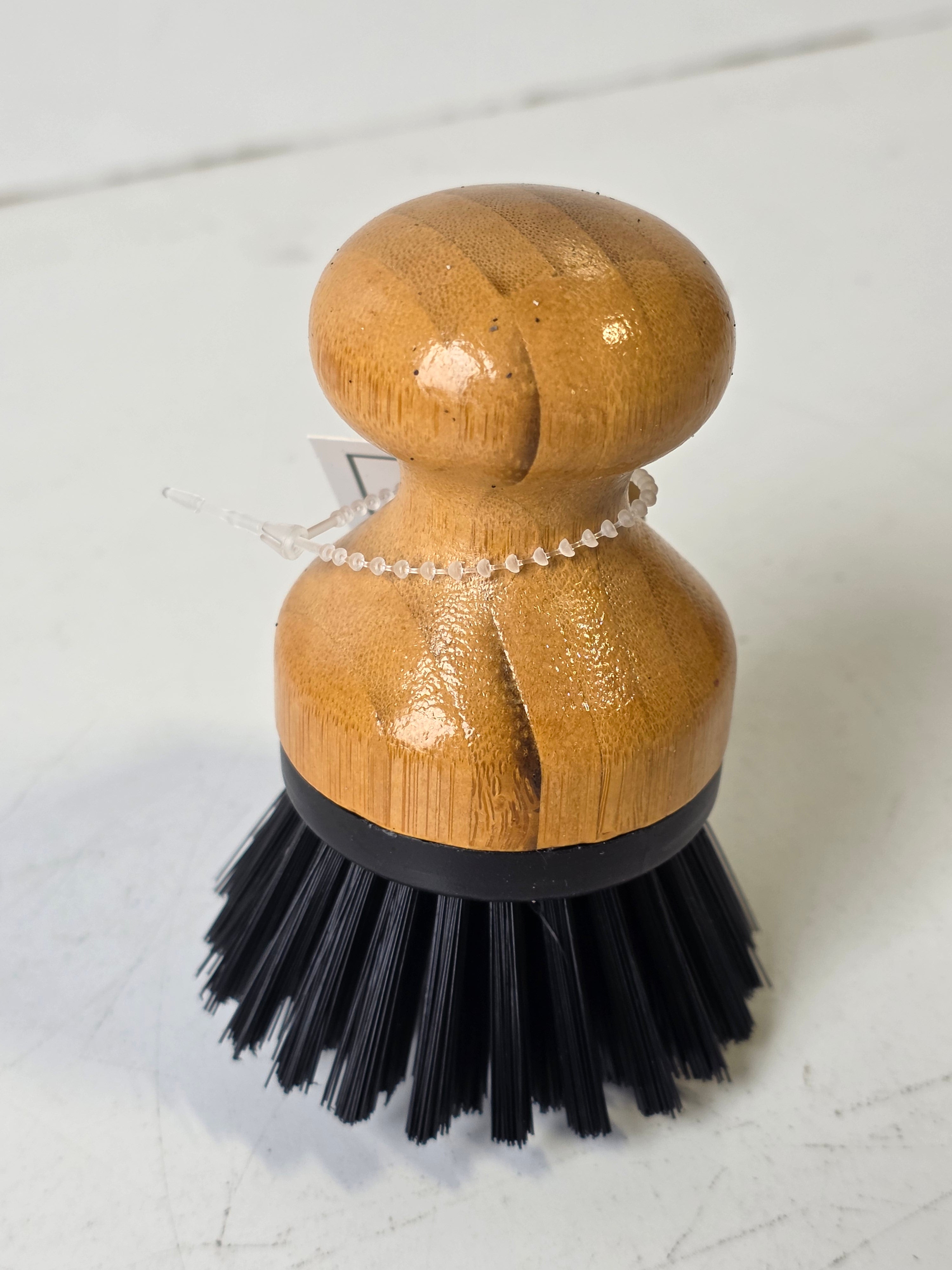 Bamboo Palm Scrub Brush Compact Ergonomic Household Cleaning Tool Accessory