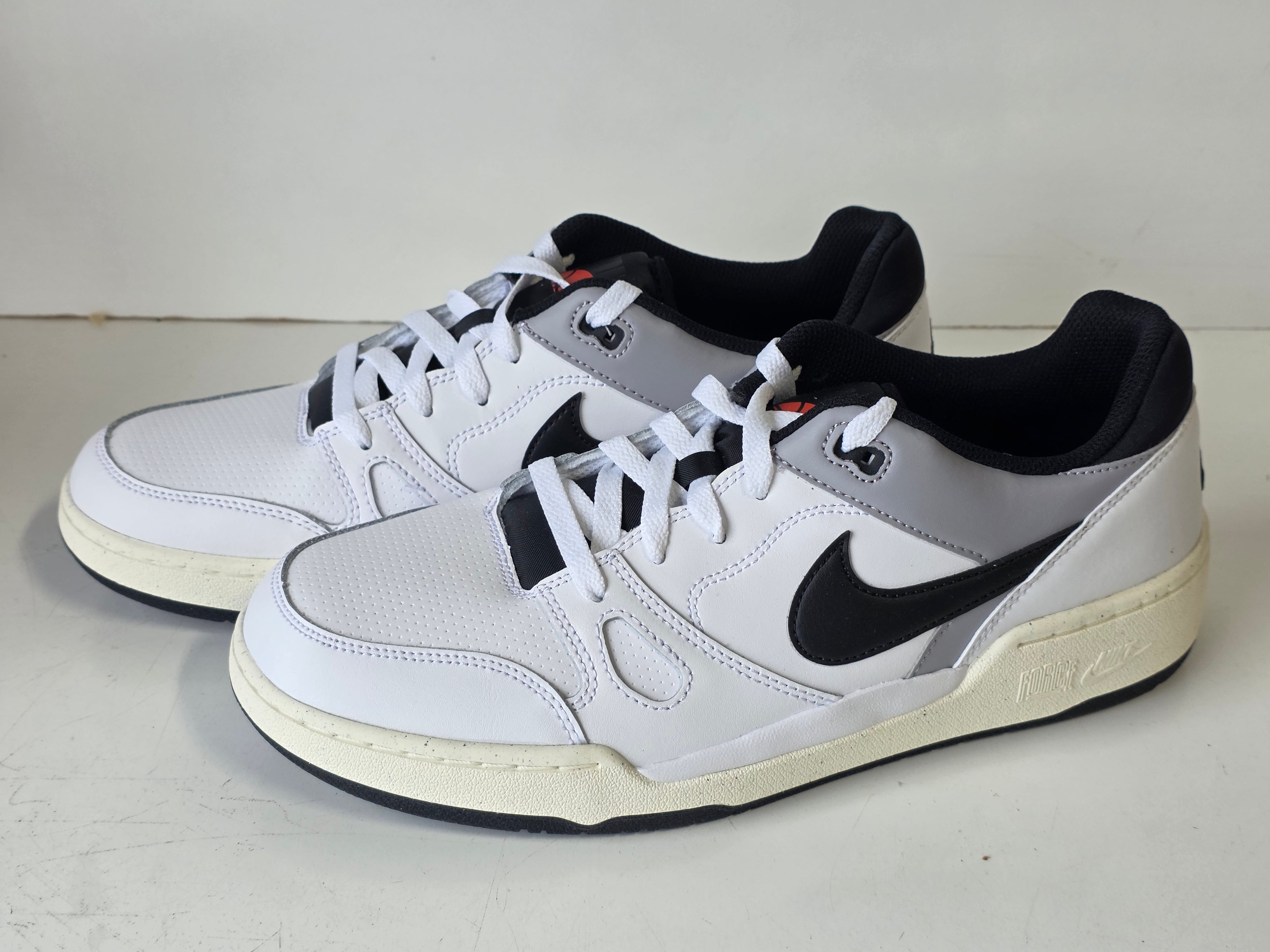 Nike Full Force Lo White Black Pewter Sail Mens Size 10 Casual Athletic Sneakers