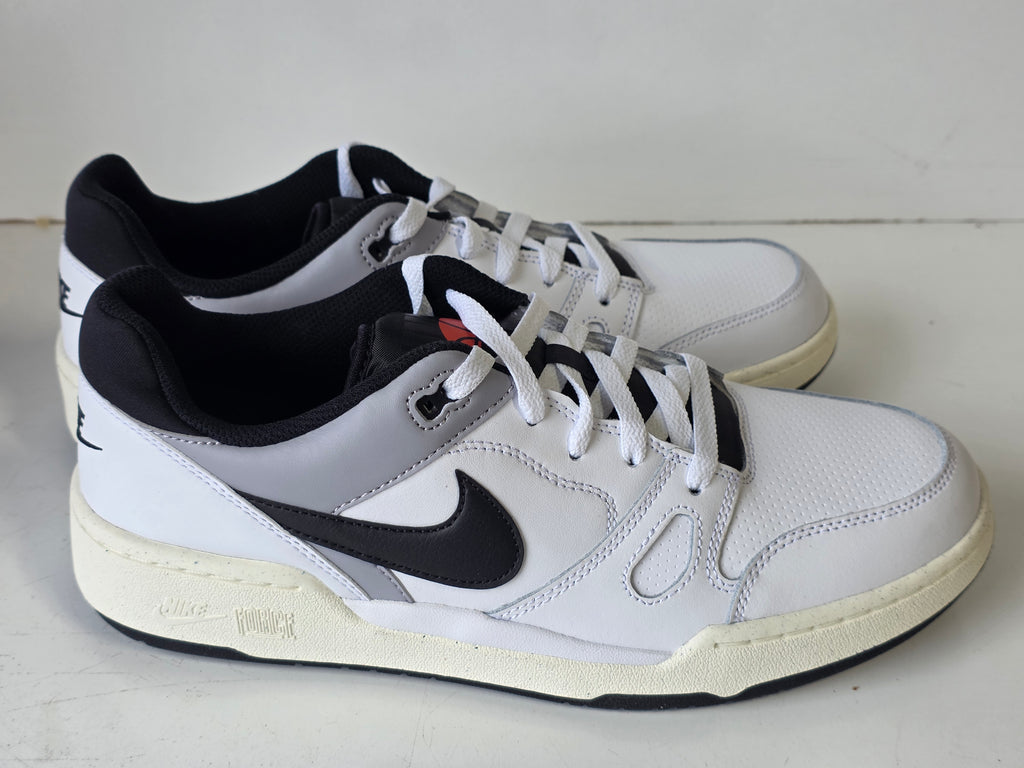 Nike Full Force Lo White Black Pewter Sail Mens Size 10 Casual Athletic Sneakers