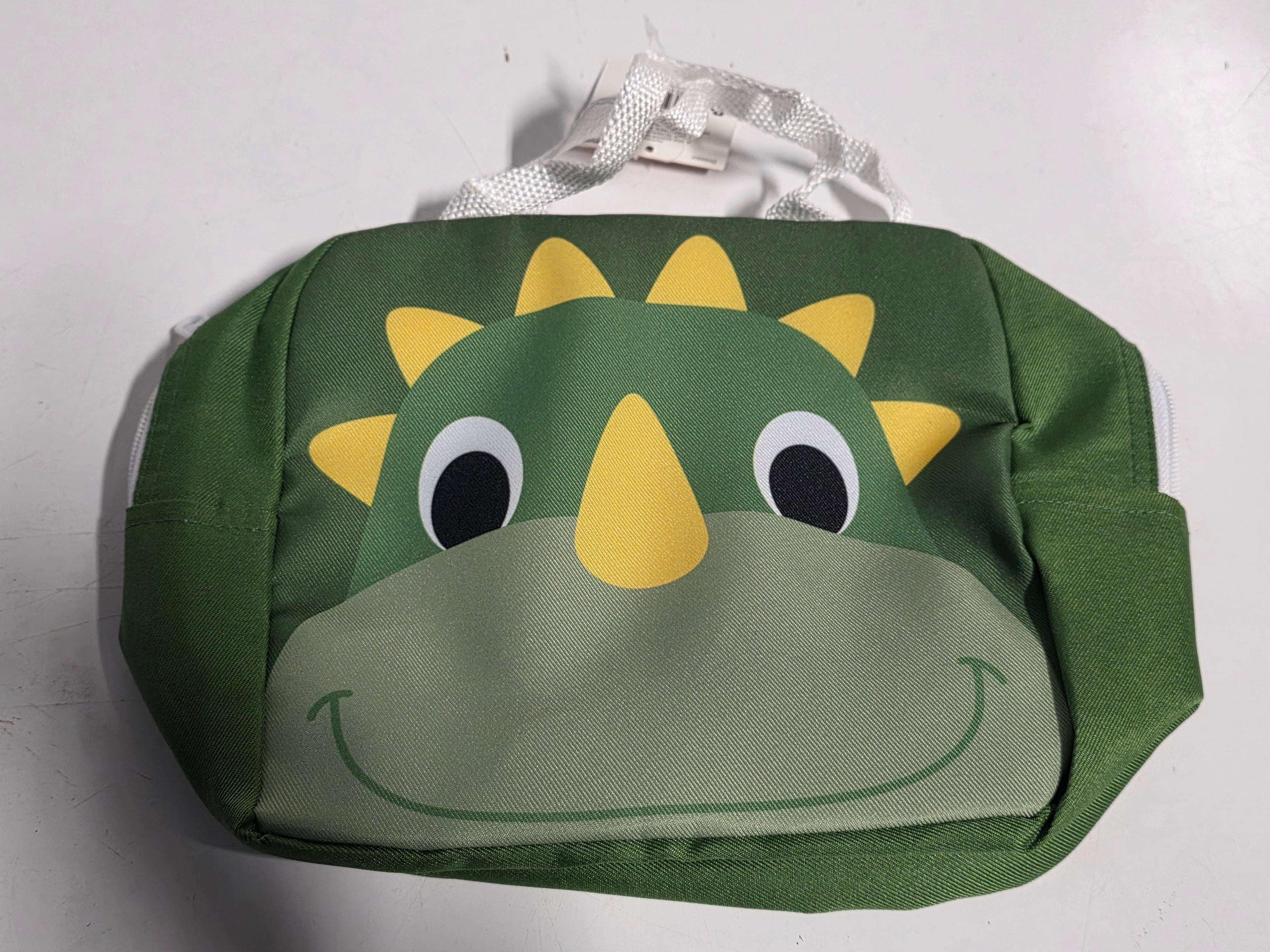 Kids Dinosaur Lunch Bag Green Cute Character Insulated Soft Tote School Snack Bag
