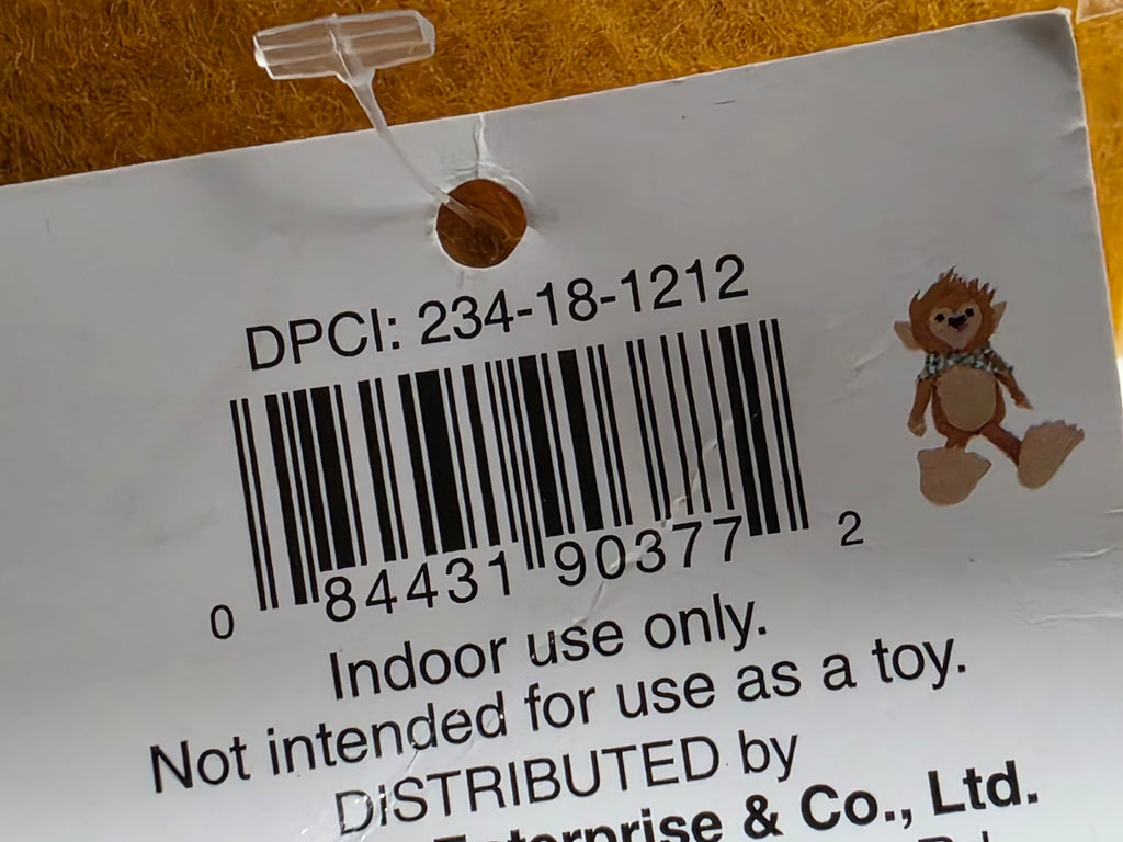 Felt Woodland Creature Figurine Brown Decorative Plush Indoor Display with Scarf