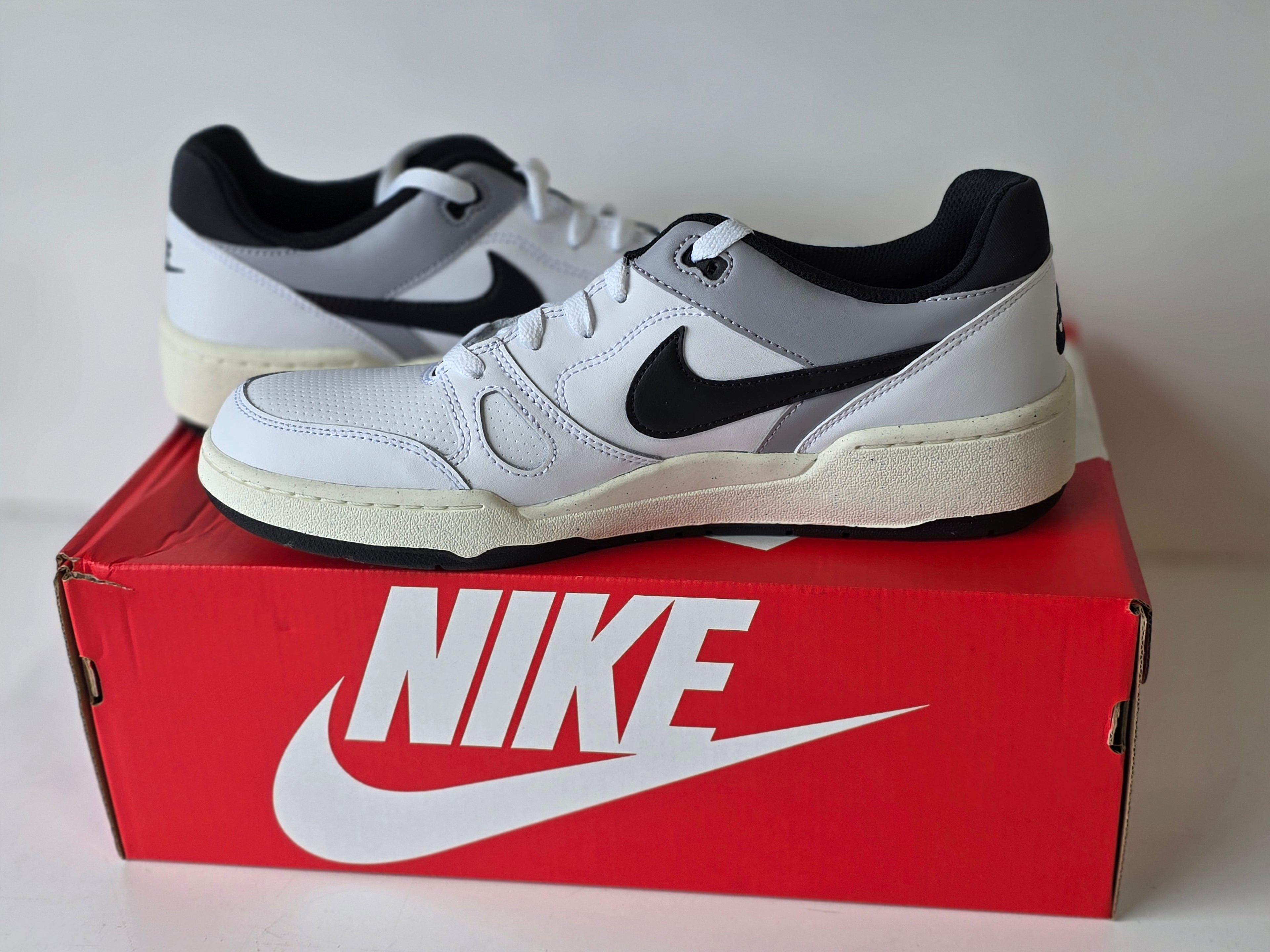 Nike Full Force Lo White Black Pewter Sail Men’s Size 9.5 Retro Basketball Sneakers