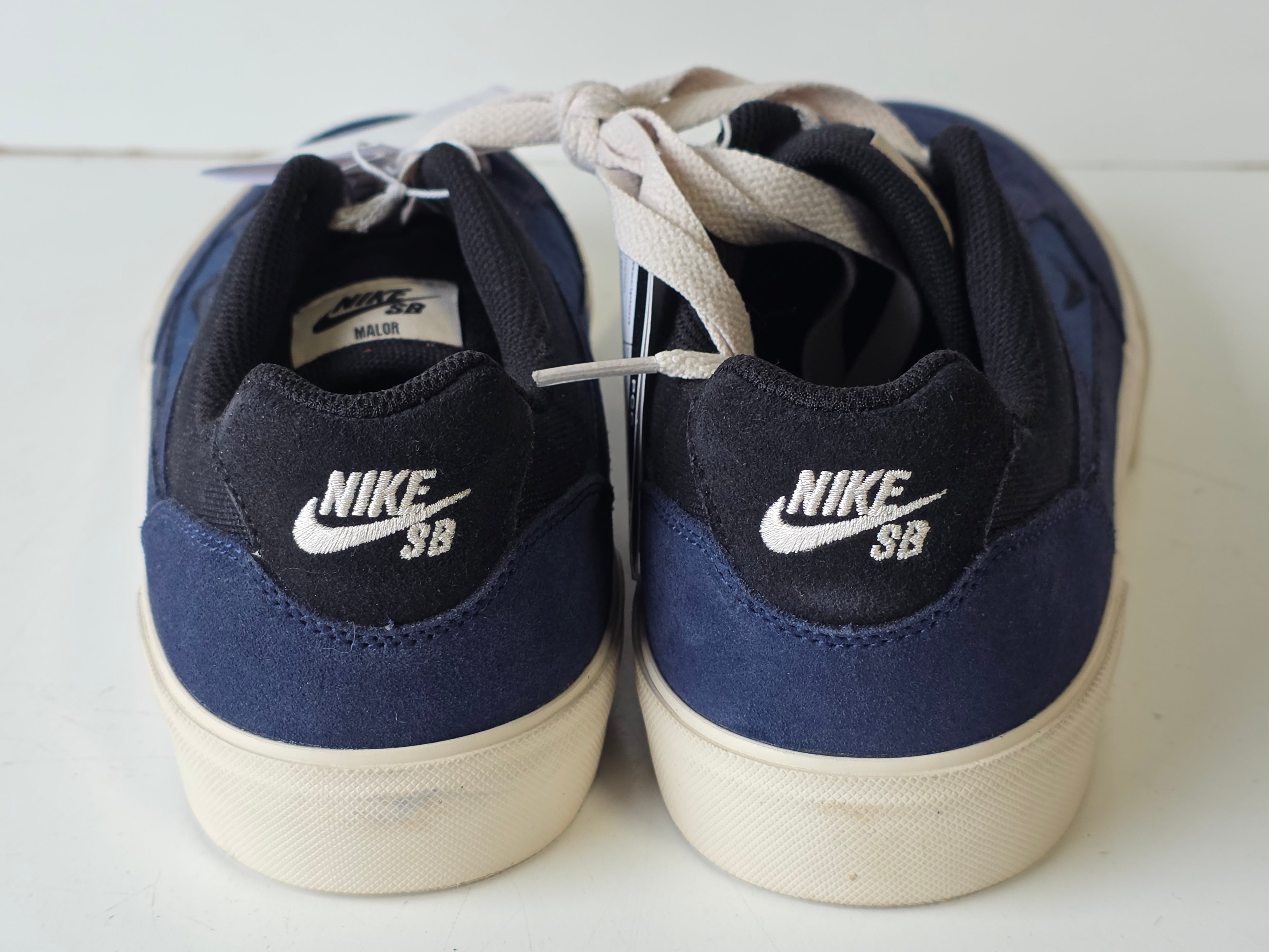 Nike SB Malor Navy Leather Sample Skate Shoes Prototype Men’s Size M9