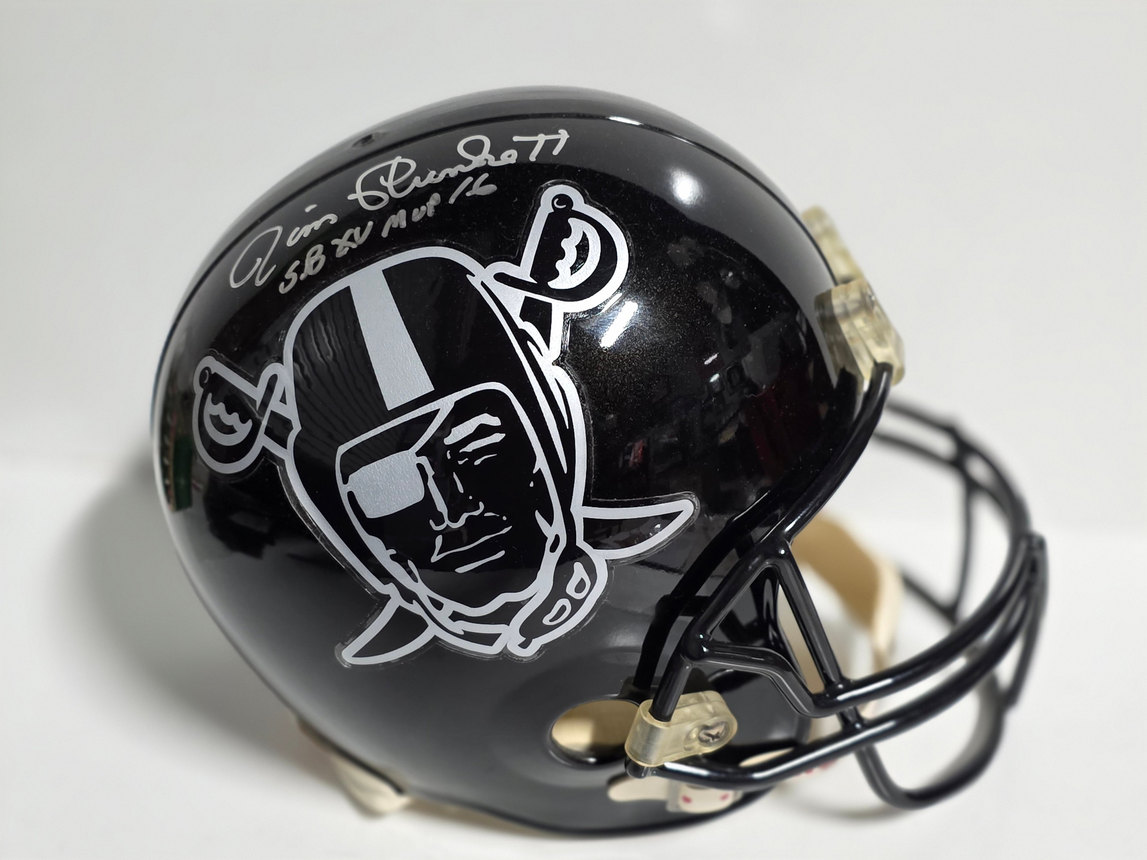Riddell Raiders Full Size Helmet Autographed by Jim Plunkett SB XV MVP Inscribed
