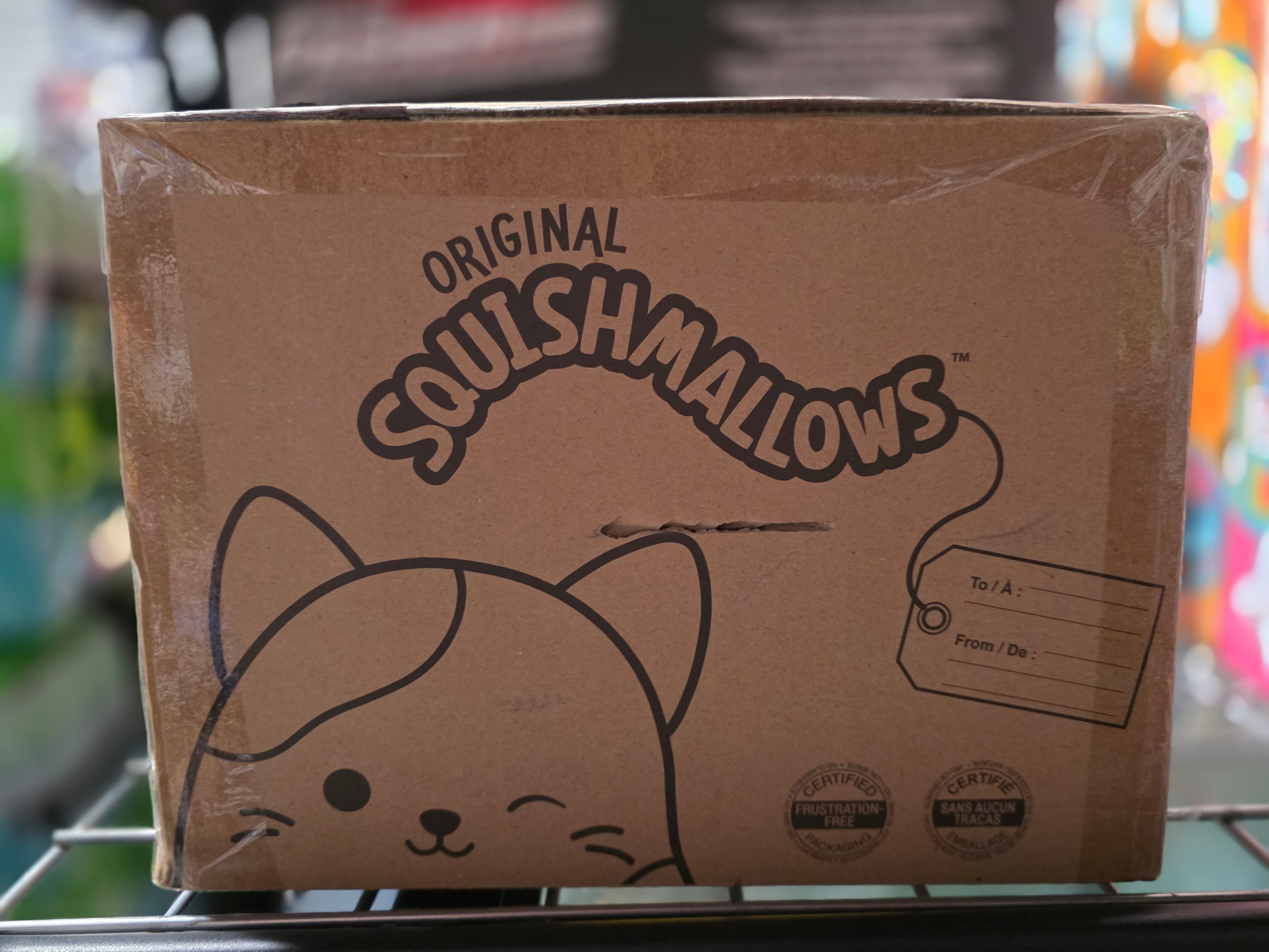 Original Squishmallows Mystery Gift Box Cat-Themed Shipping Case SQ20-008-MYS