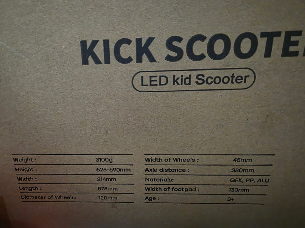 Hyper GoGo LED Kids Kick Scooter Adjustable Height Lightweight Ride-On Outdoor Toy