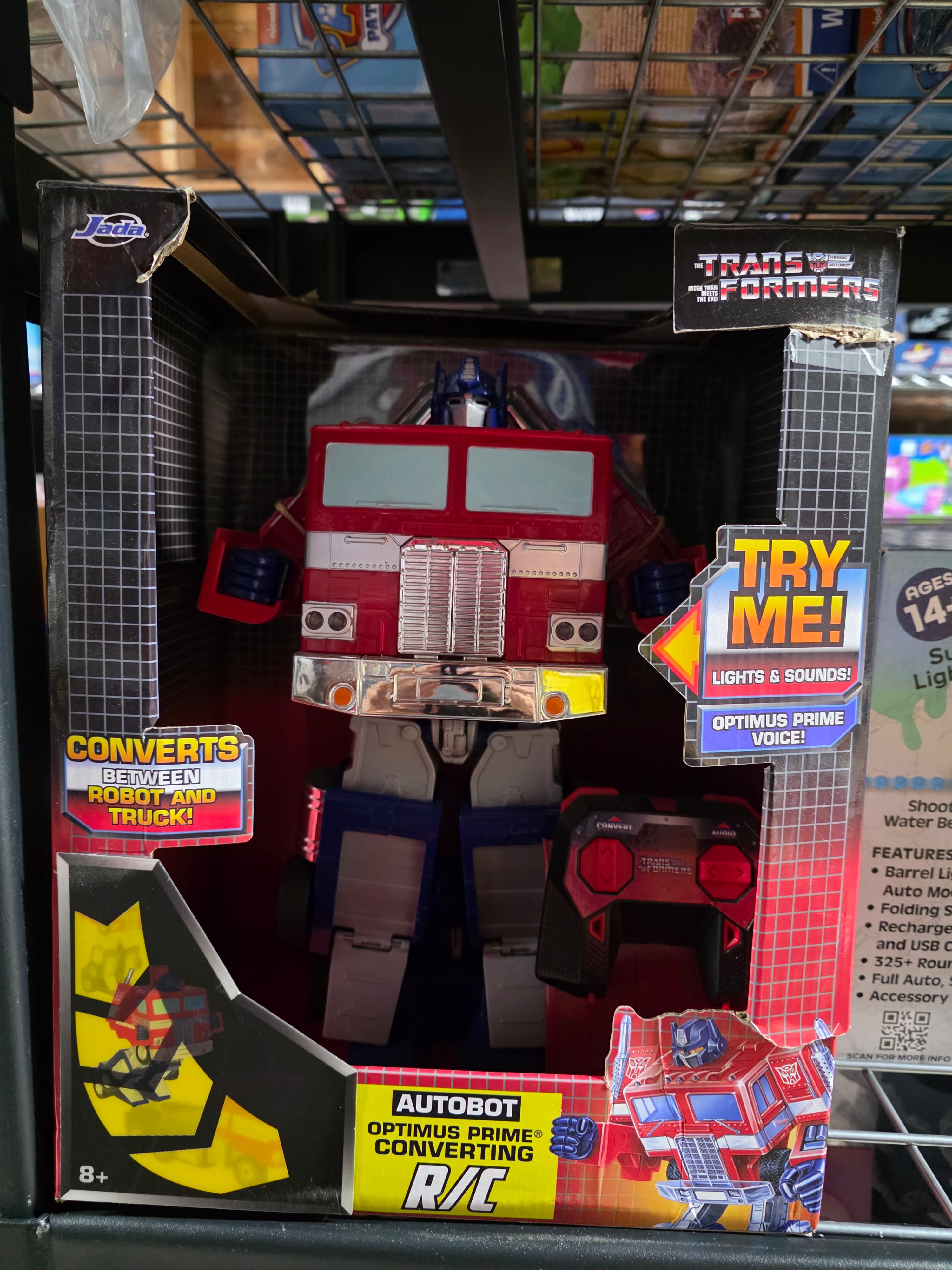 Jada Transformers Autobot Optimus Prime Converting RC Robot with Lights Sounds Toy