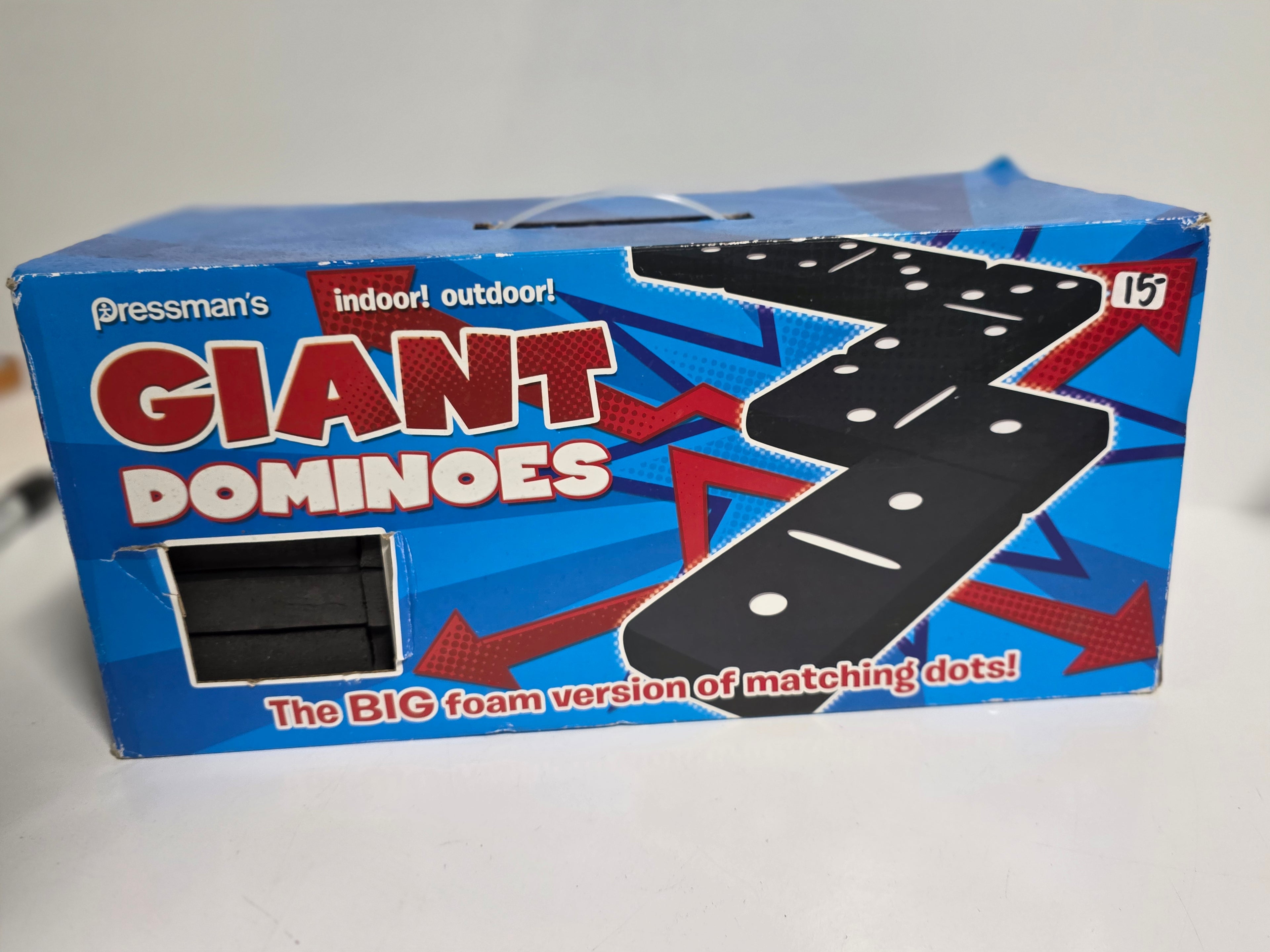Pressman Giant Foam Dominoes Indoor Outdoor Matching Game Set Large Size Family Play