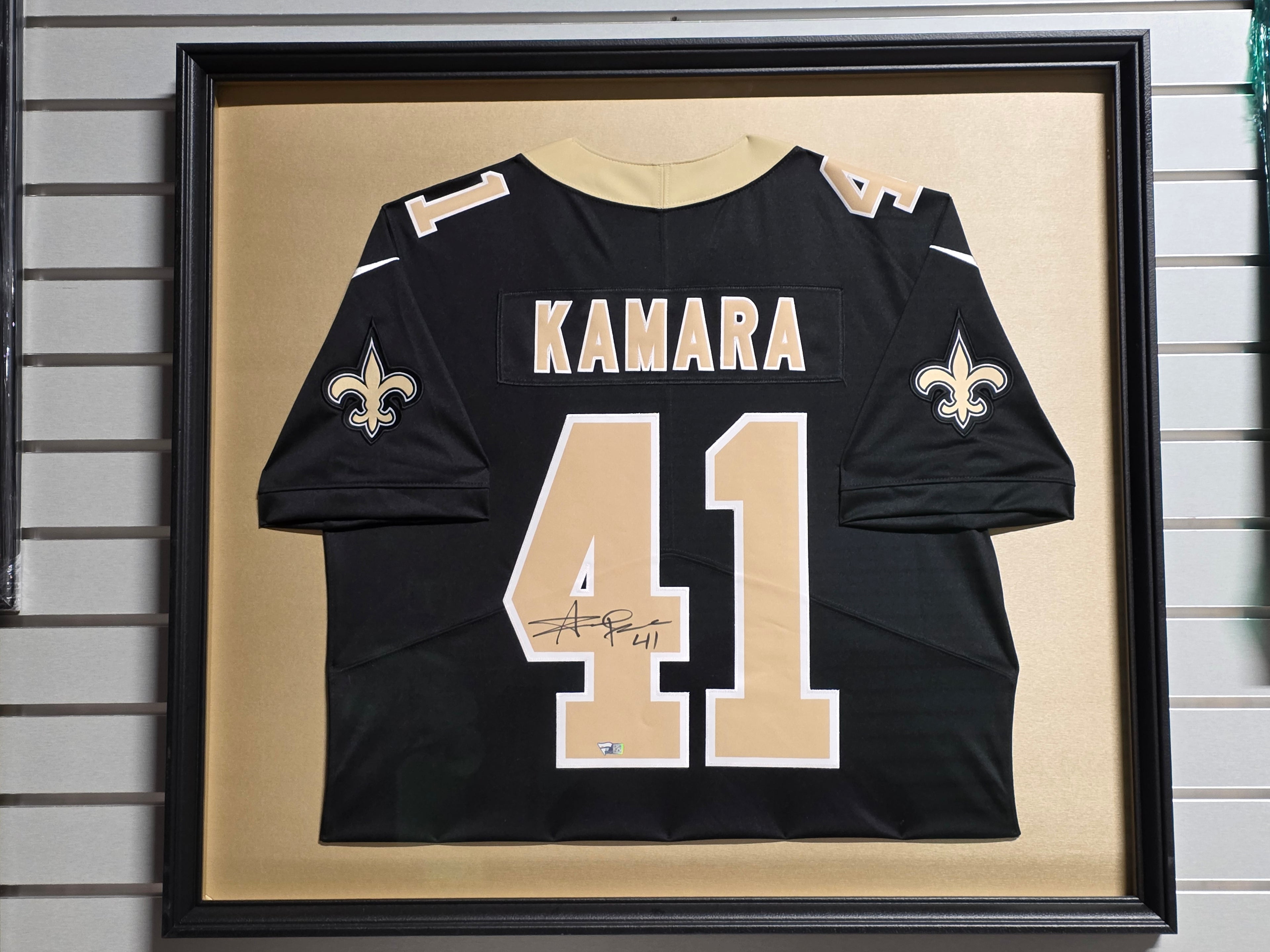 Signed Autograph Alvin Kamara New Orleans Saints Framed Football Jersey Display