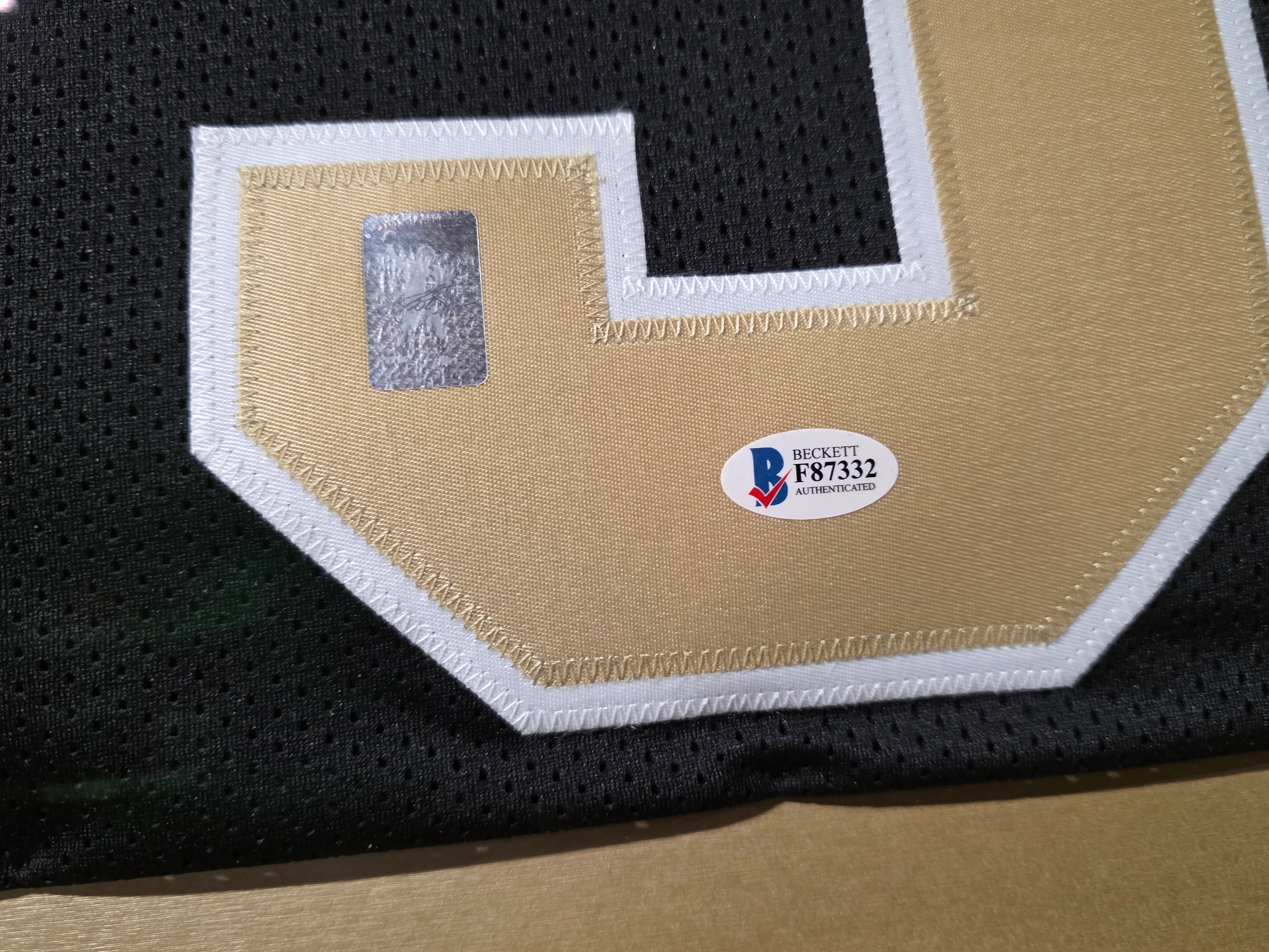 Signed Autograph Drew Brees New Orleans Saints Framed Football Jersey Display Piece