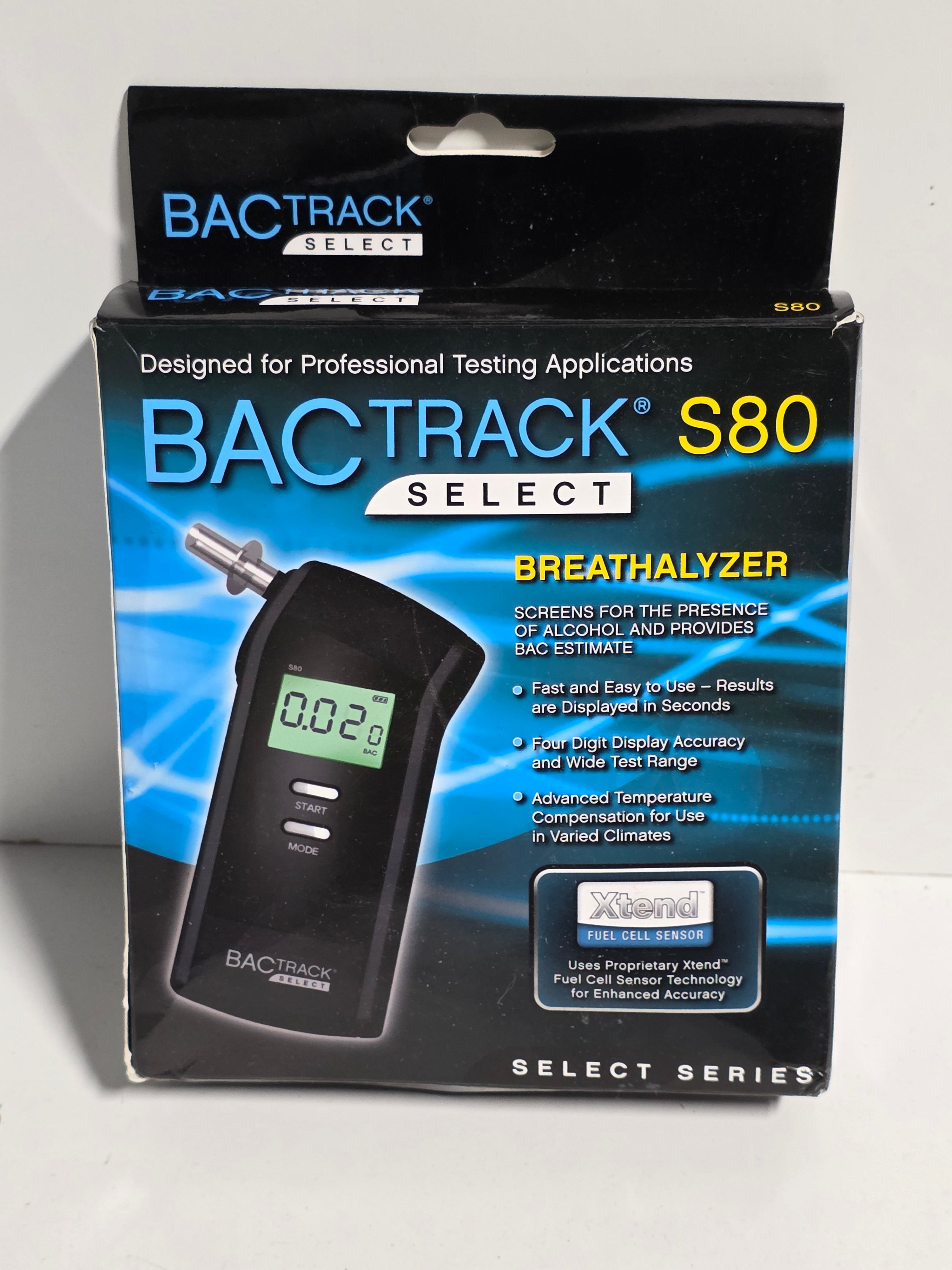 BACtrack S80 Professional Breathalyzer Select Series Alcohol Testing Device Unit