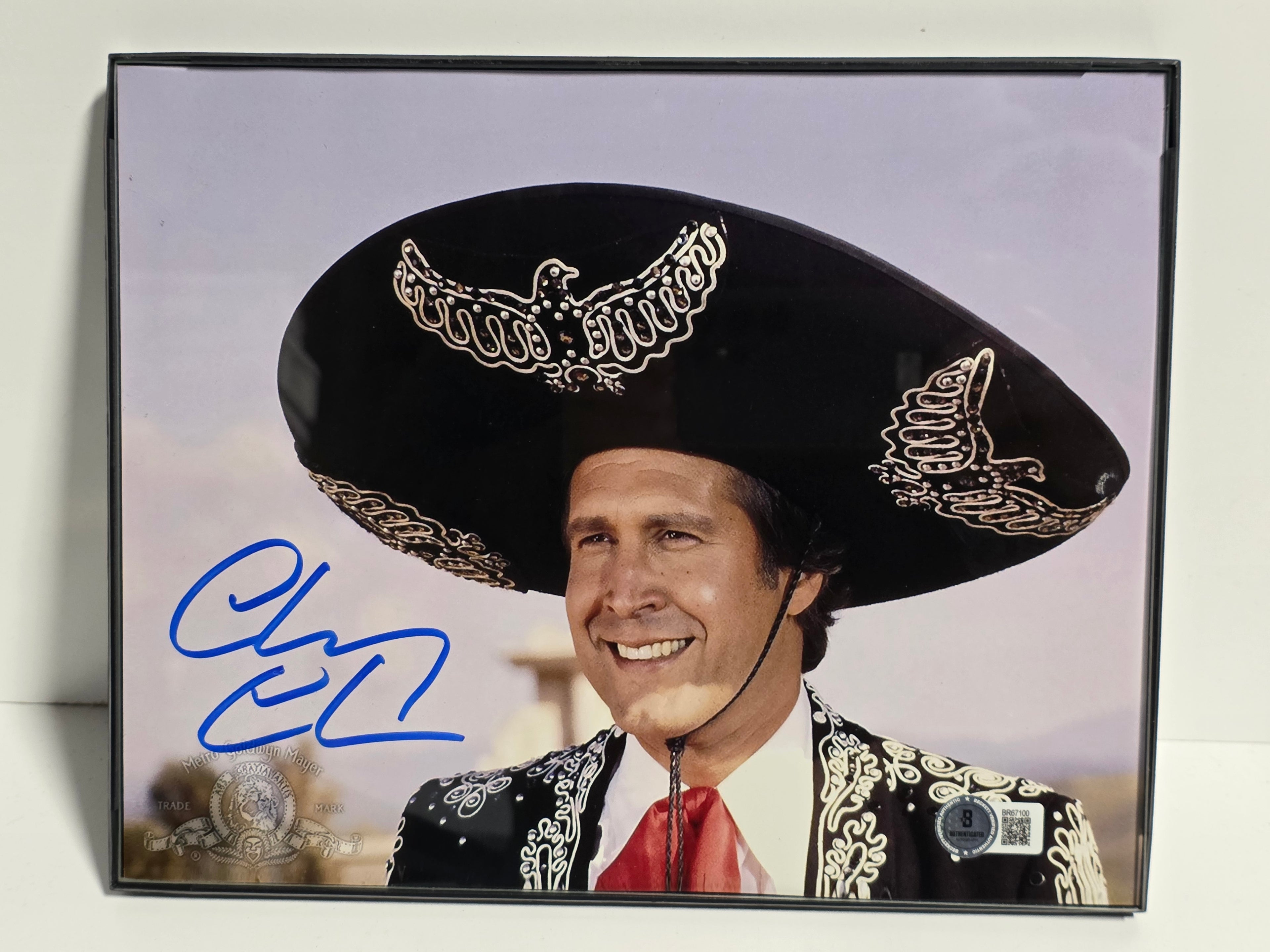 Chevy Chase Signed 8x10 Framed Three Amigos Photo Beckett Authenticated Collectible