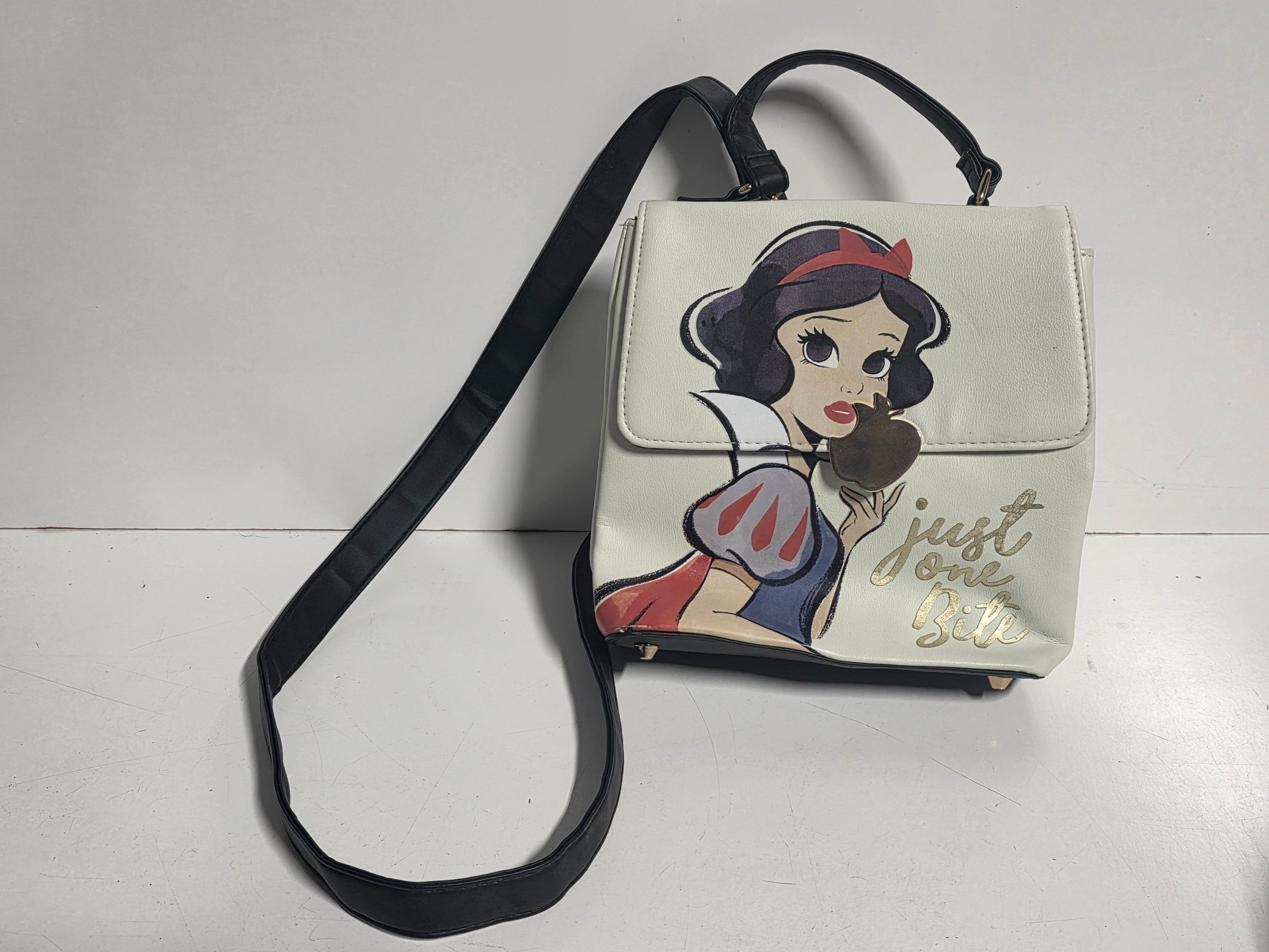 Disney Snow White Crossbody Handbag Just One Bite Character Purse Collectible