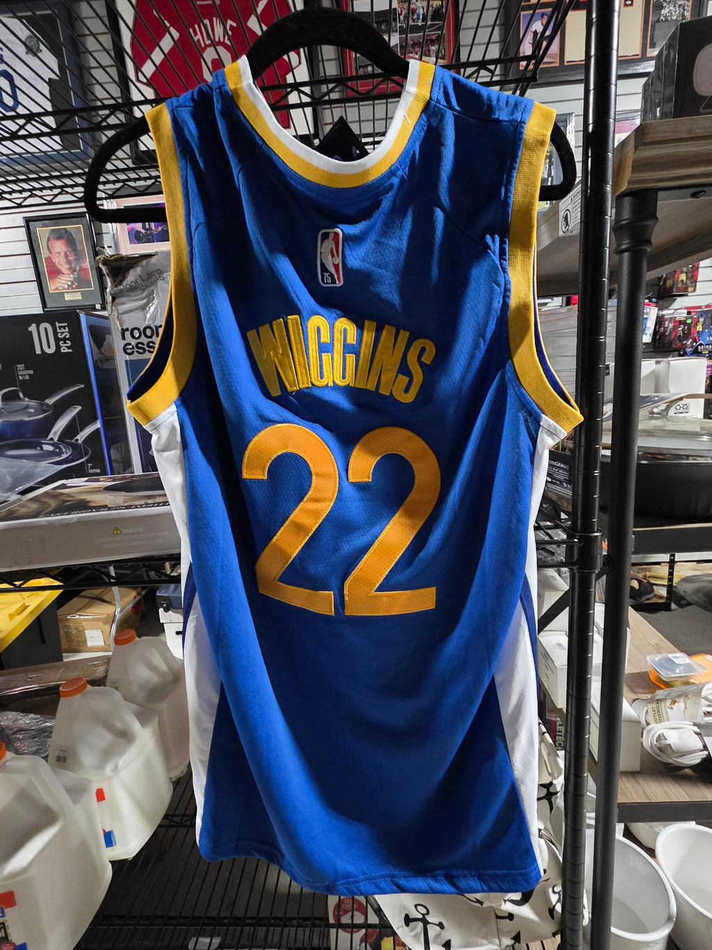 Nike Golden State Warriors Andrew Wiggins 22 NBA Icon Edition Jersey Size 50